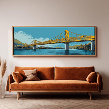 Three Sisters Bridge - Wide Panoramic Canvas
