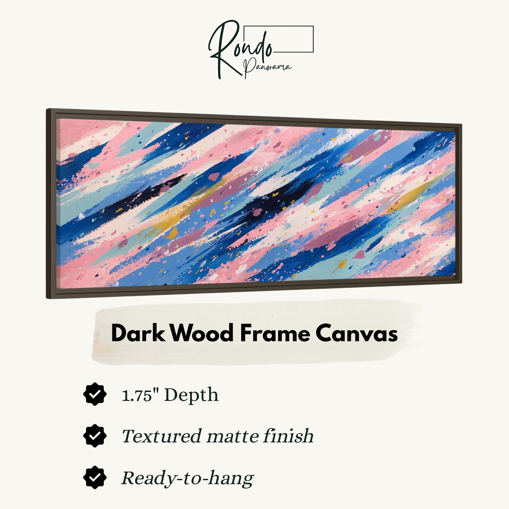 The image is a framed artwork with a textured matte finish, measuring 1.75" in depth and ready to hang.