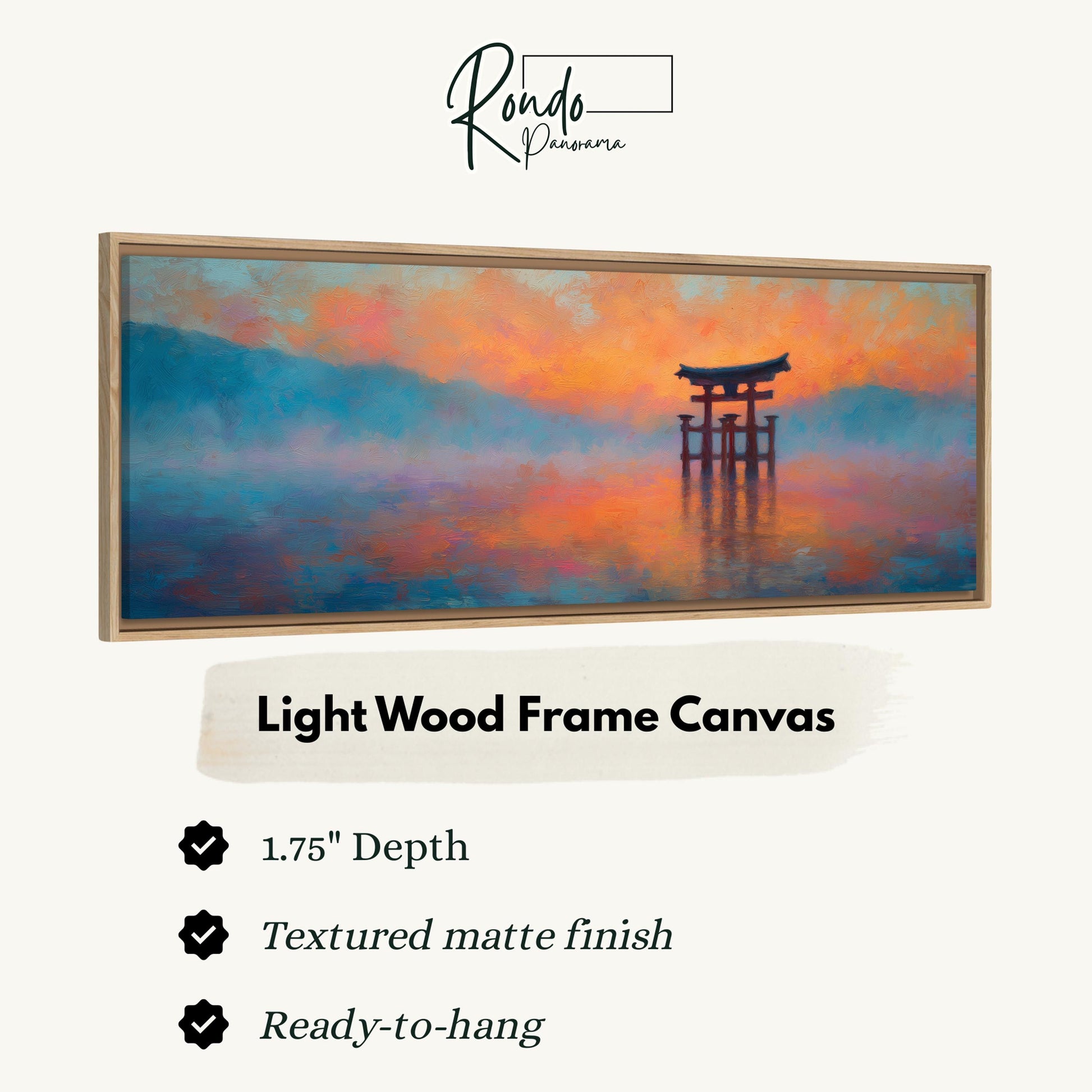 Light wood frame canvas