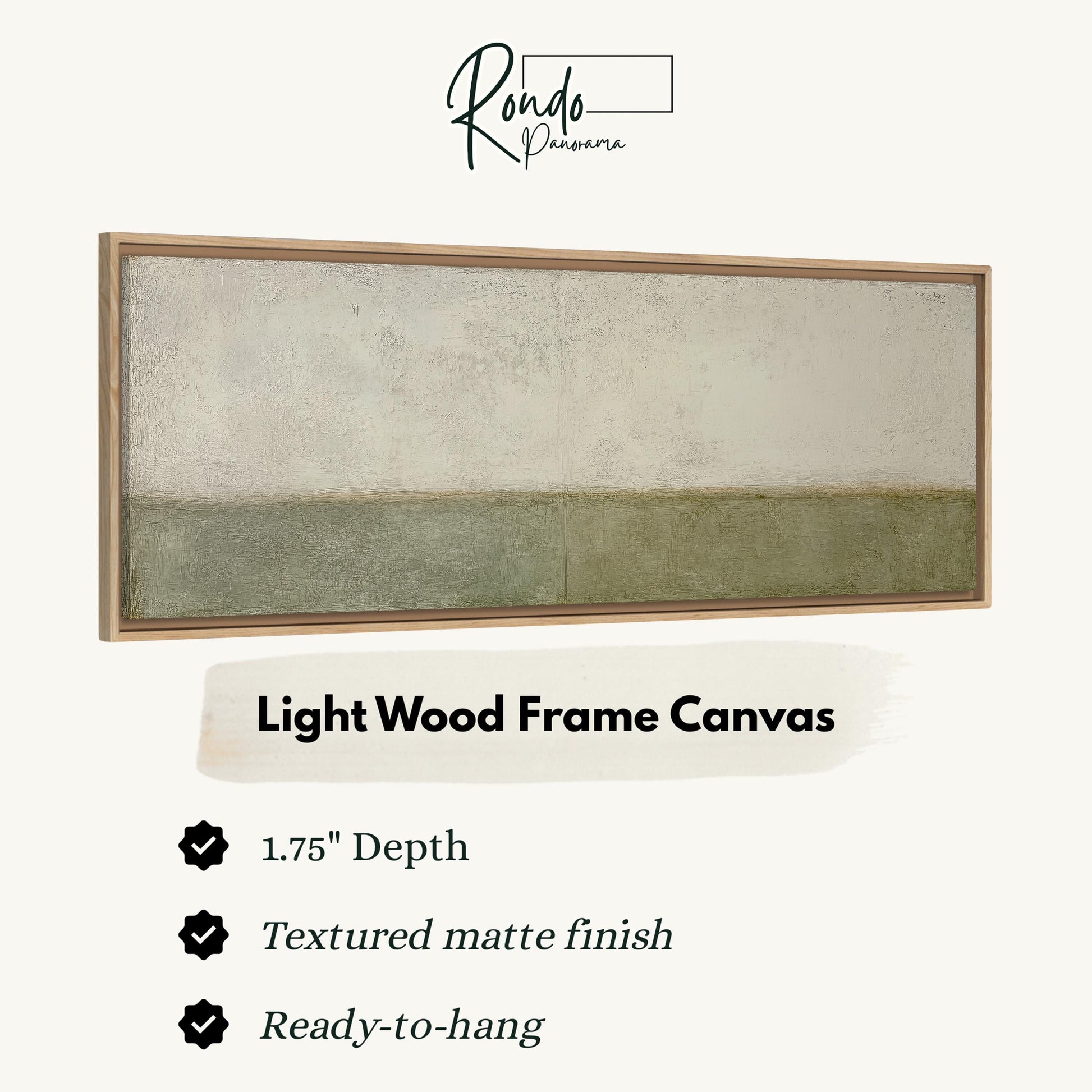 Light wood frame canvas