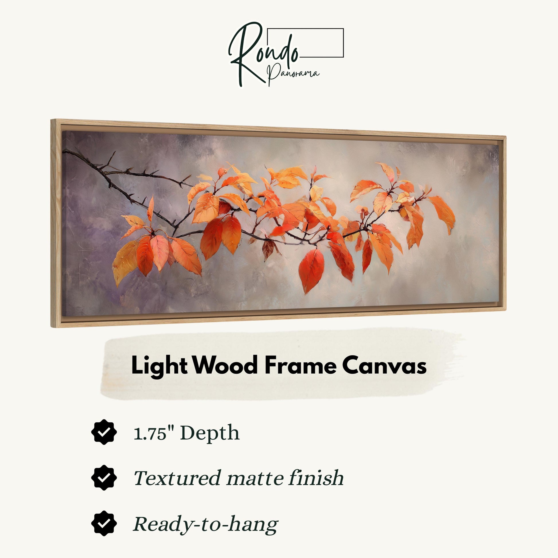 Light wood frame canvas