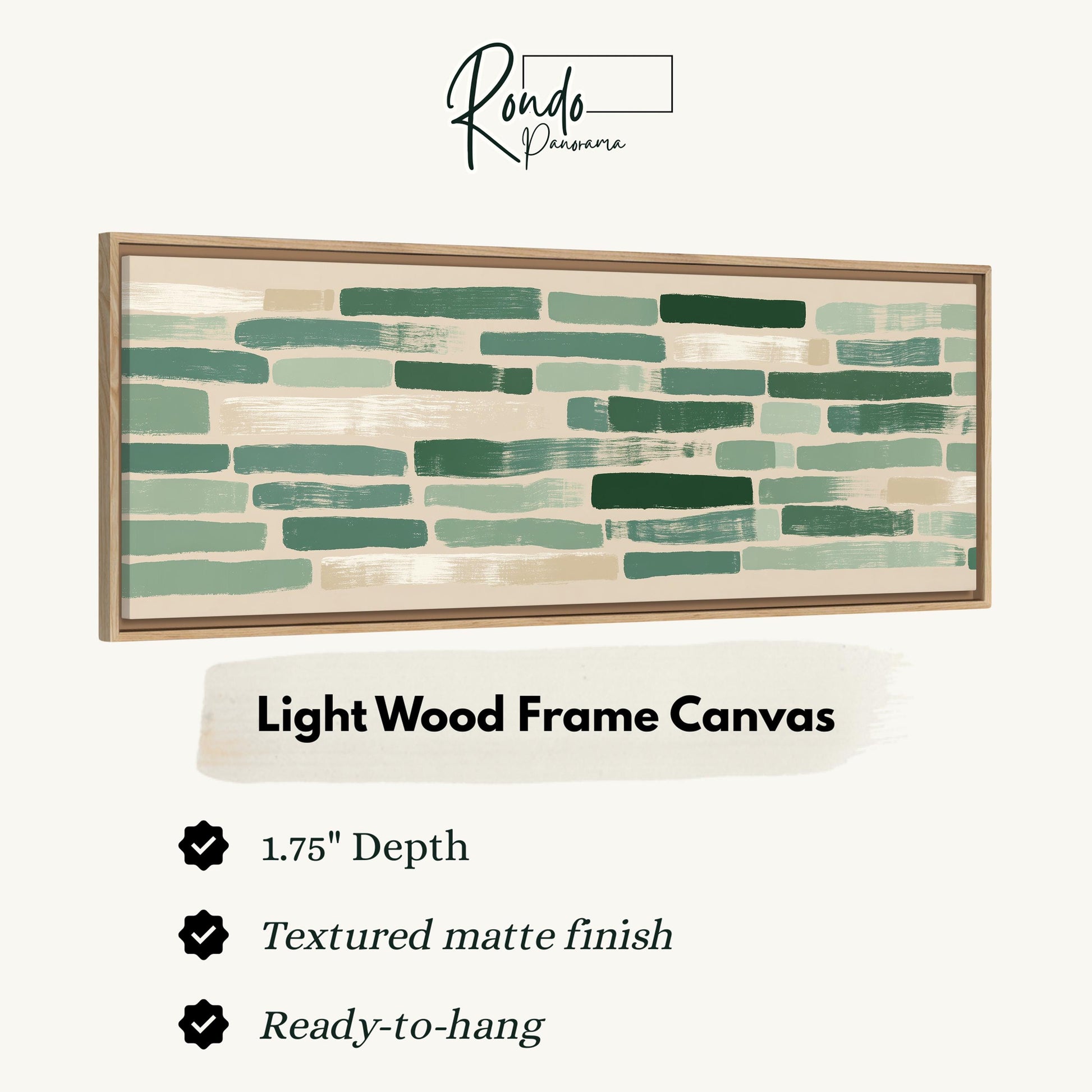 Light wood frame canvas