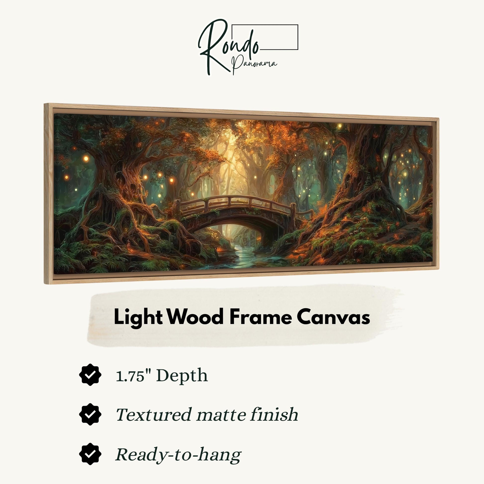 Light Wood Frame Canvas
