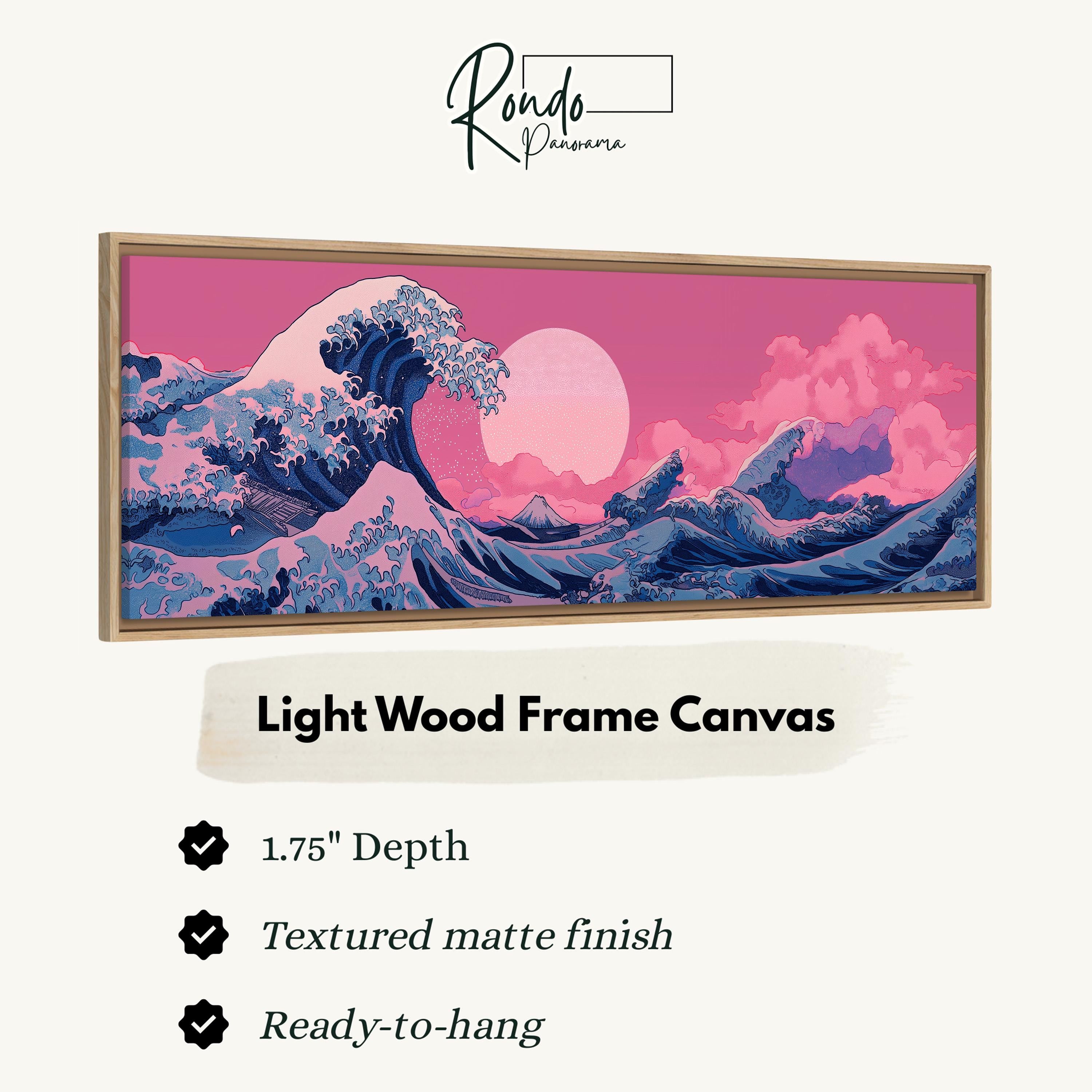 Light wood frame canvas