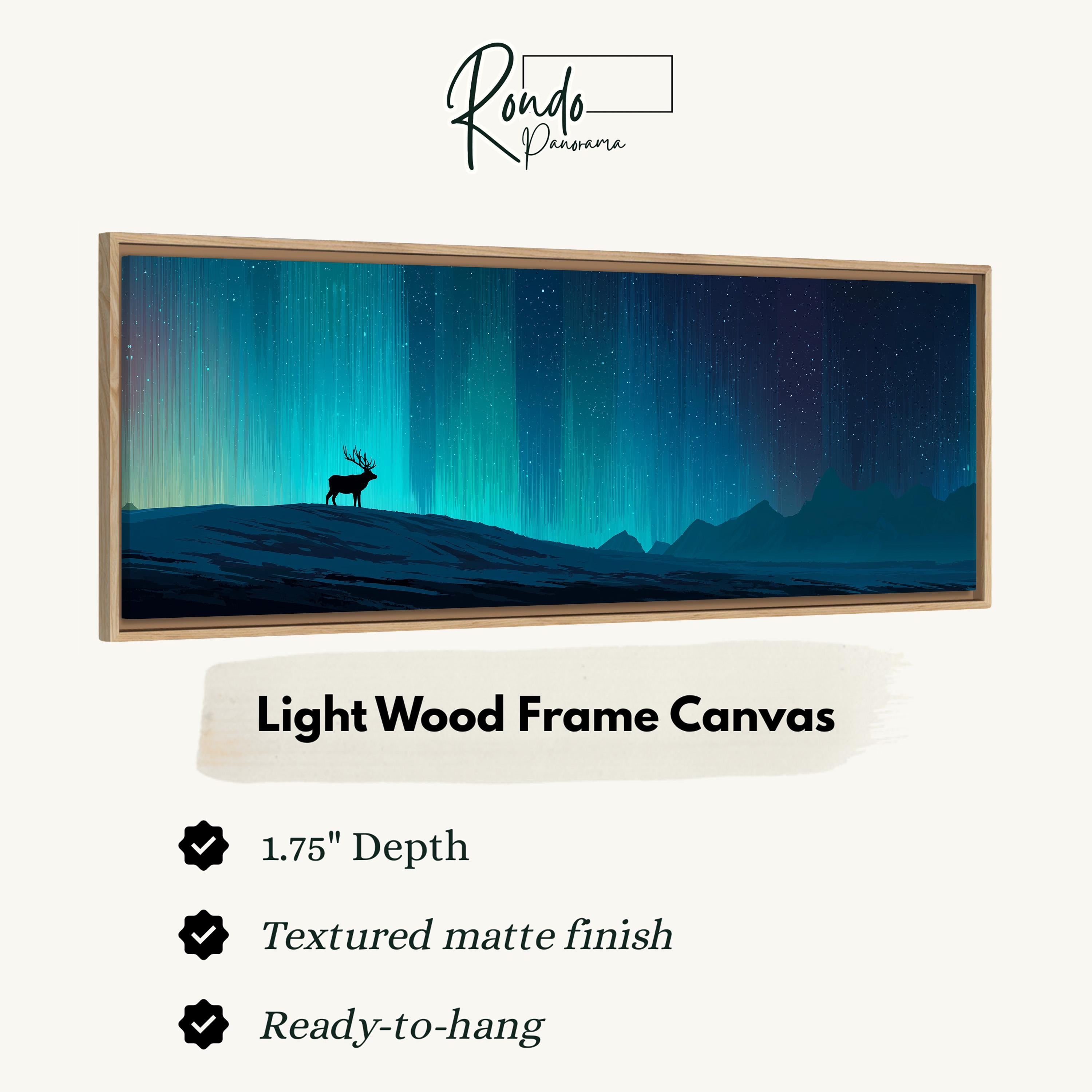 Light wood frame canvas