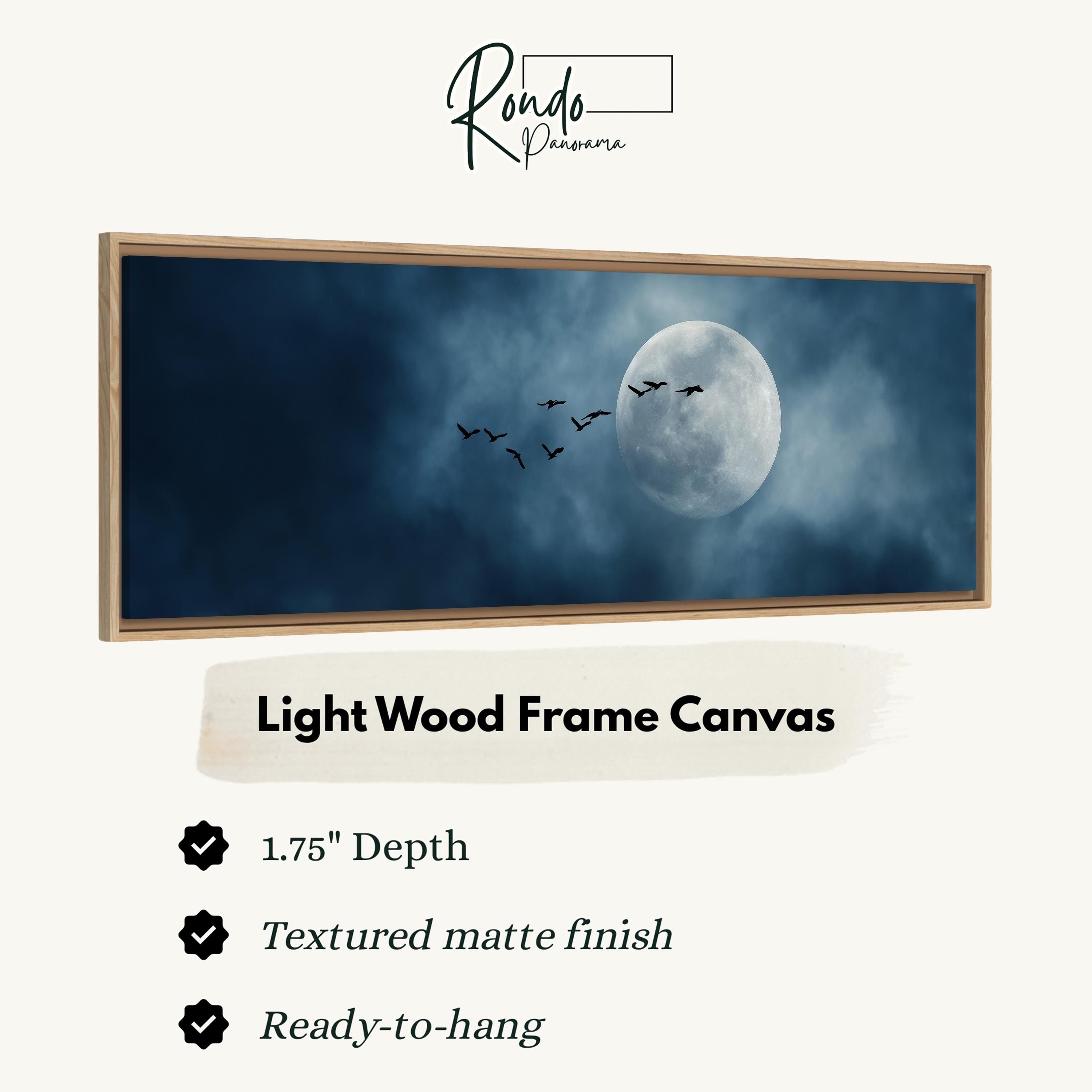 Light wood frame canvas