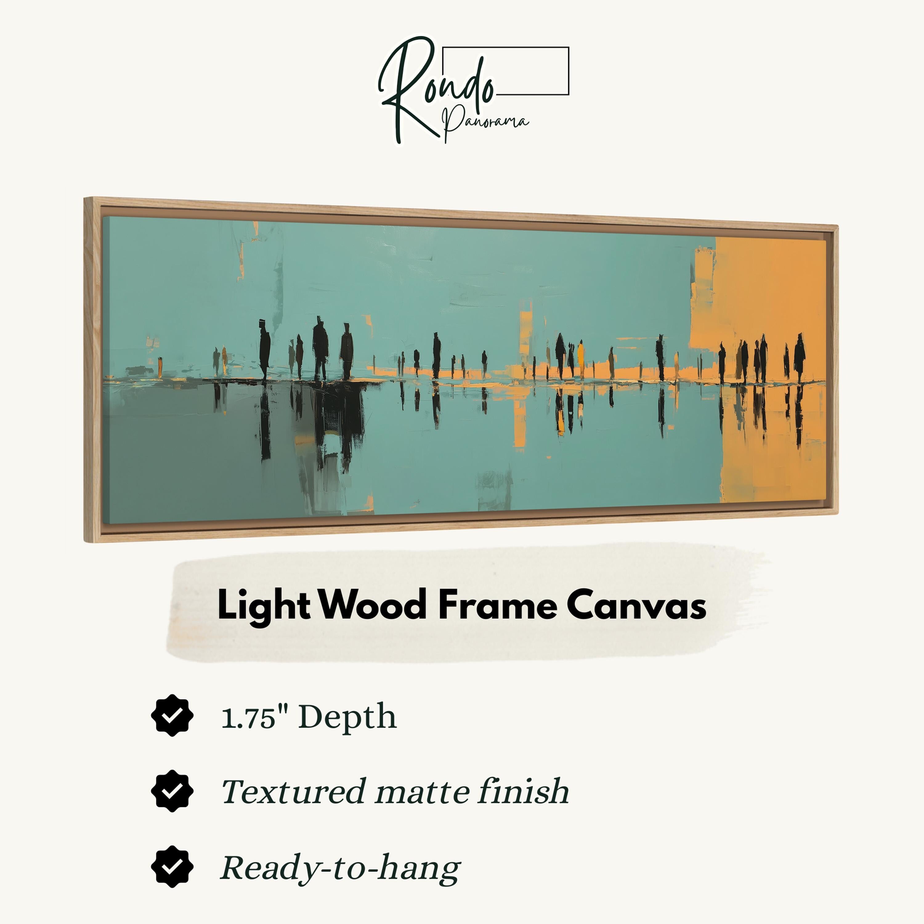 Light wood frame canvas