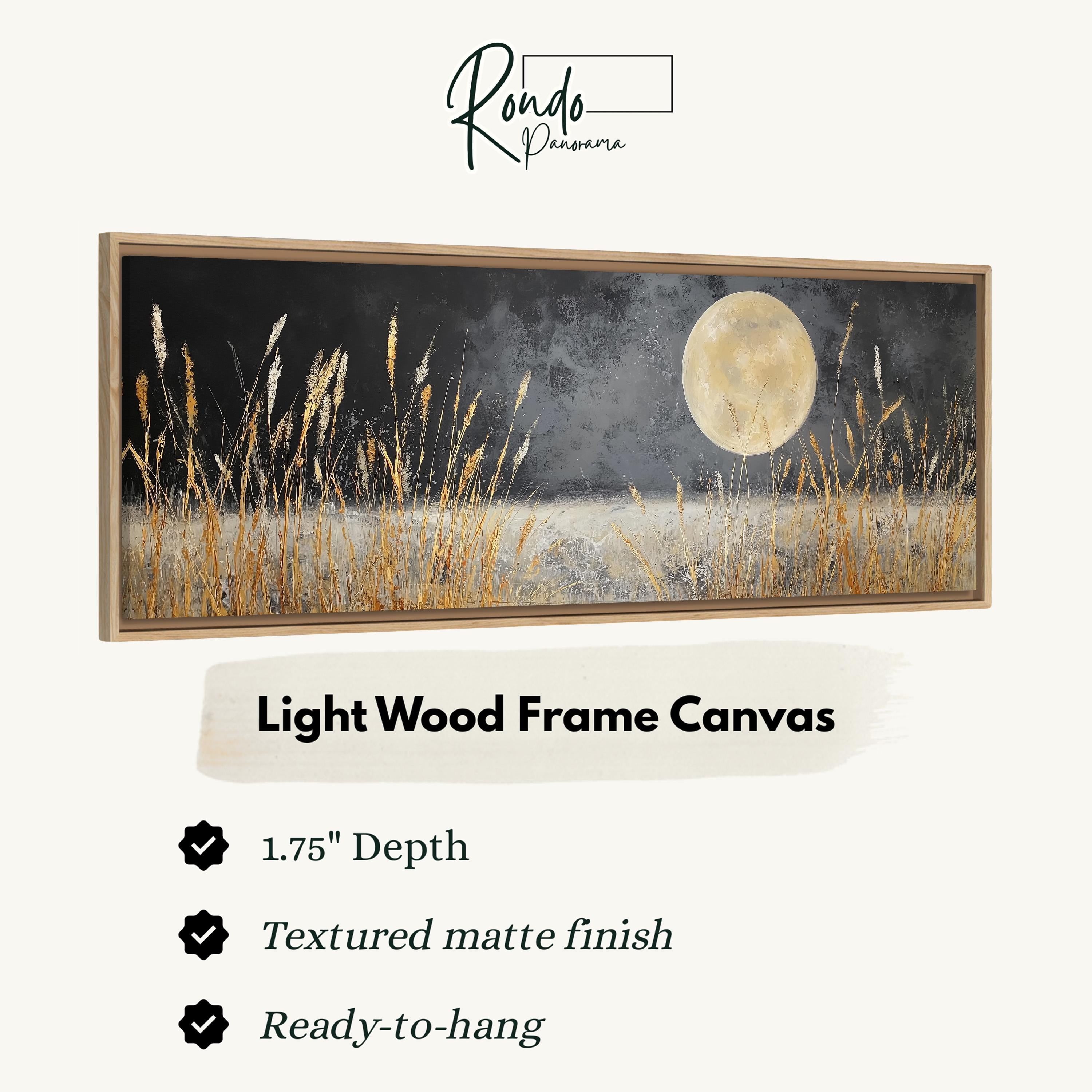 Light wood frame canvas