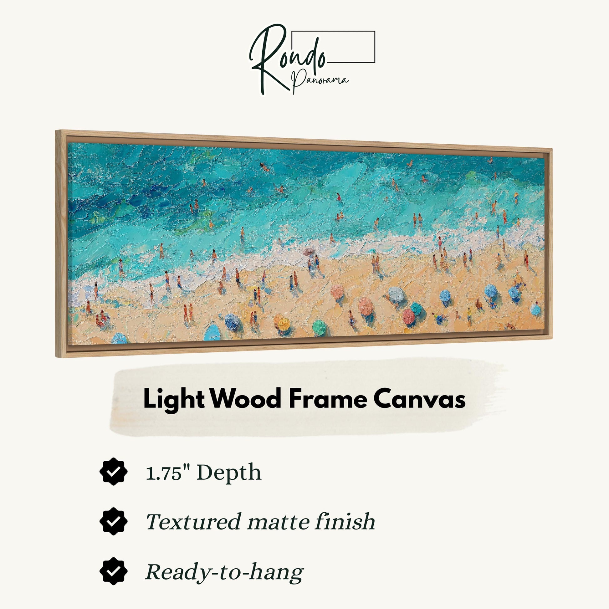 Light wood frame canvas