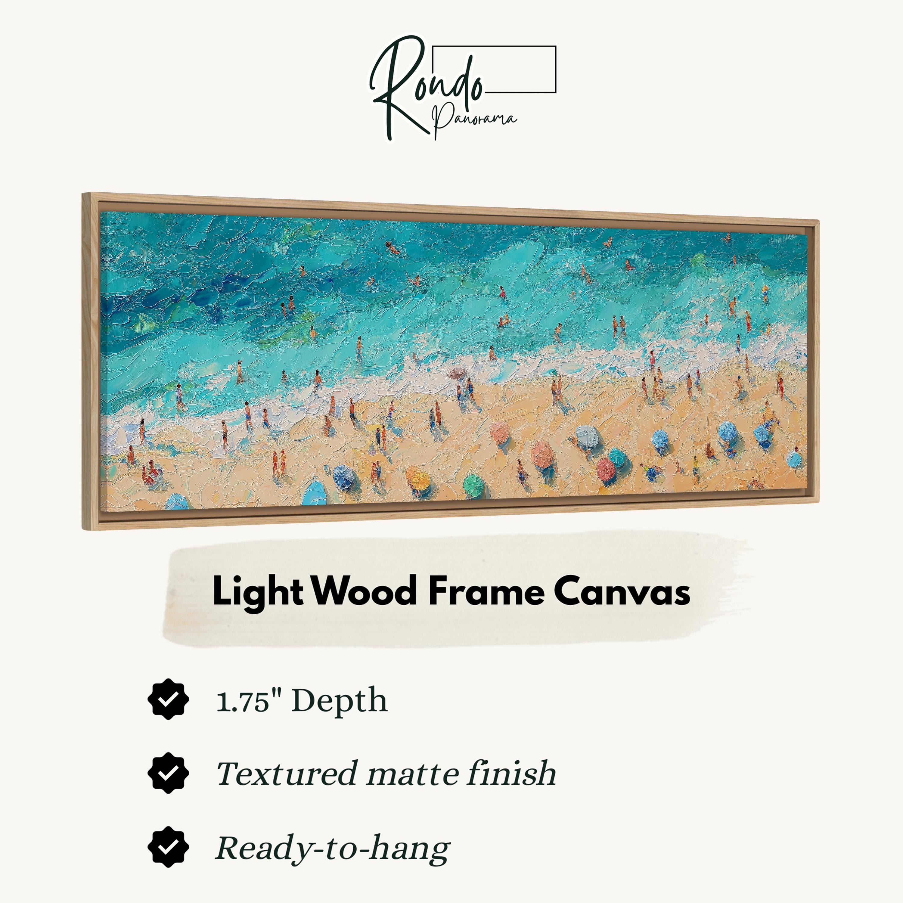 Light wood frame canvas