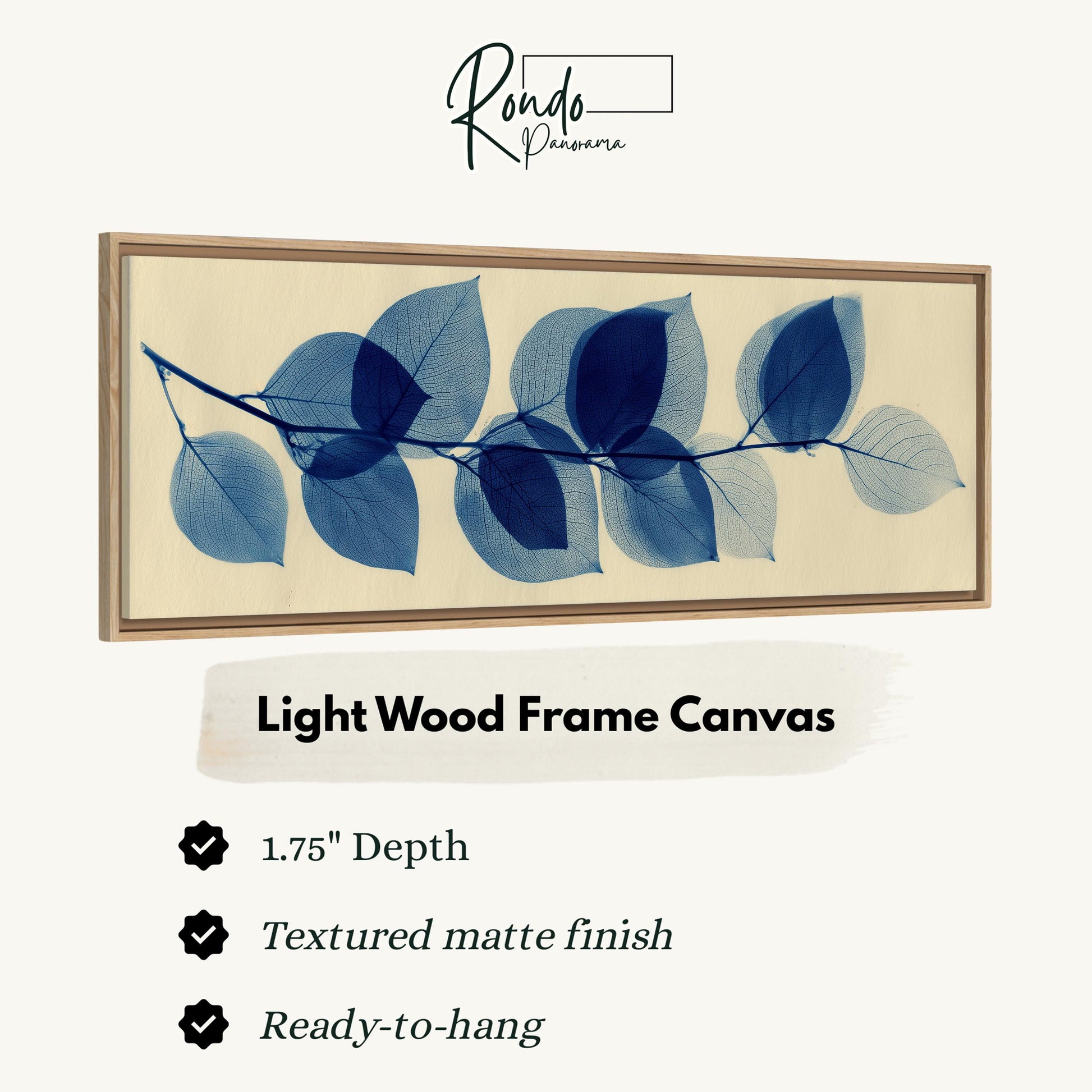 Light wood frame canvas