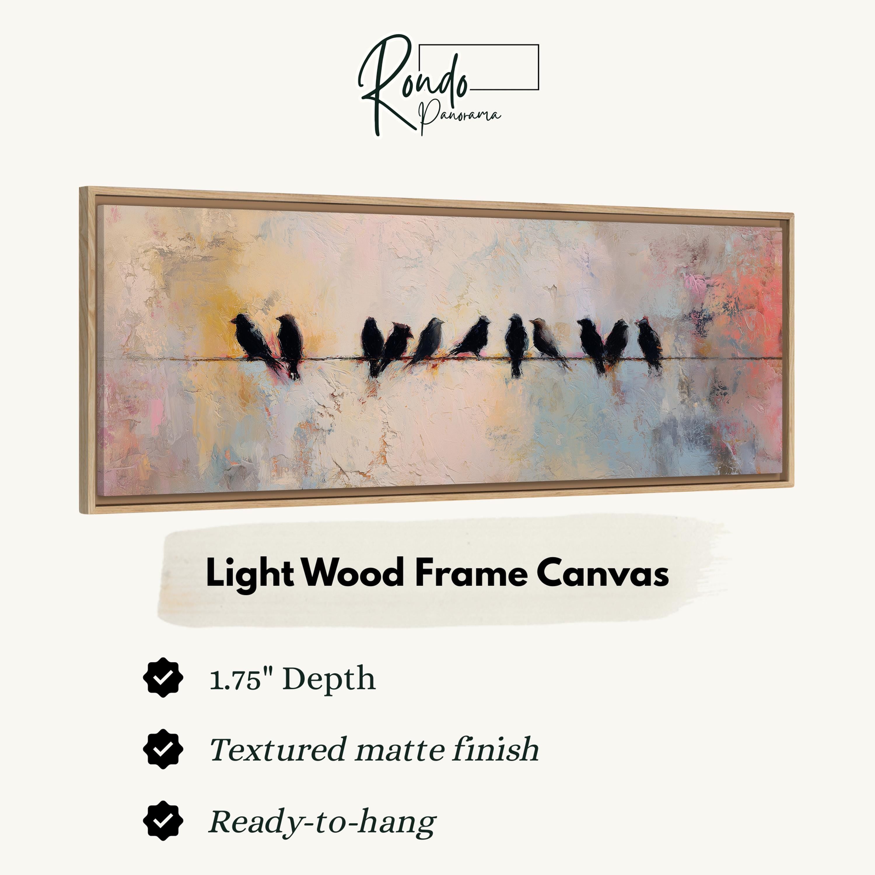 Light wood frame canvas