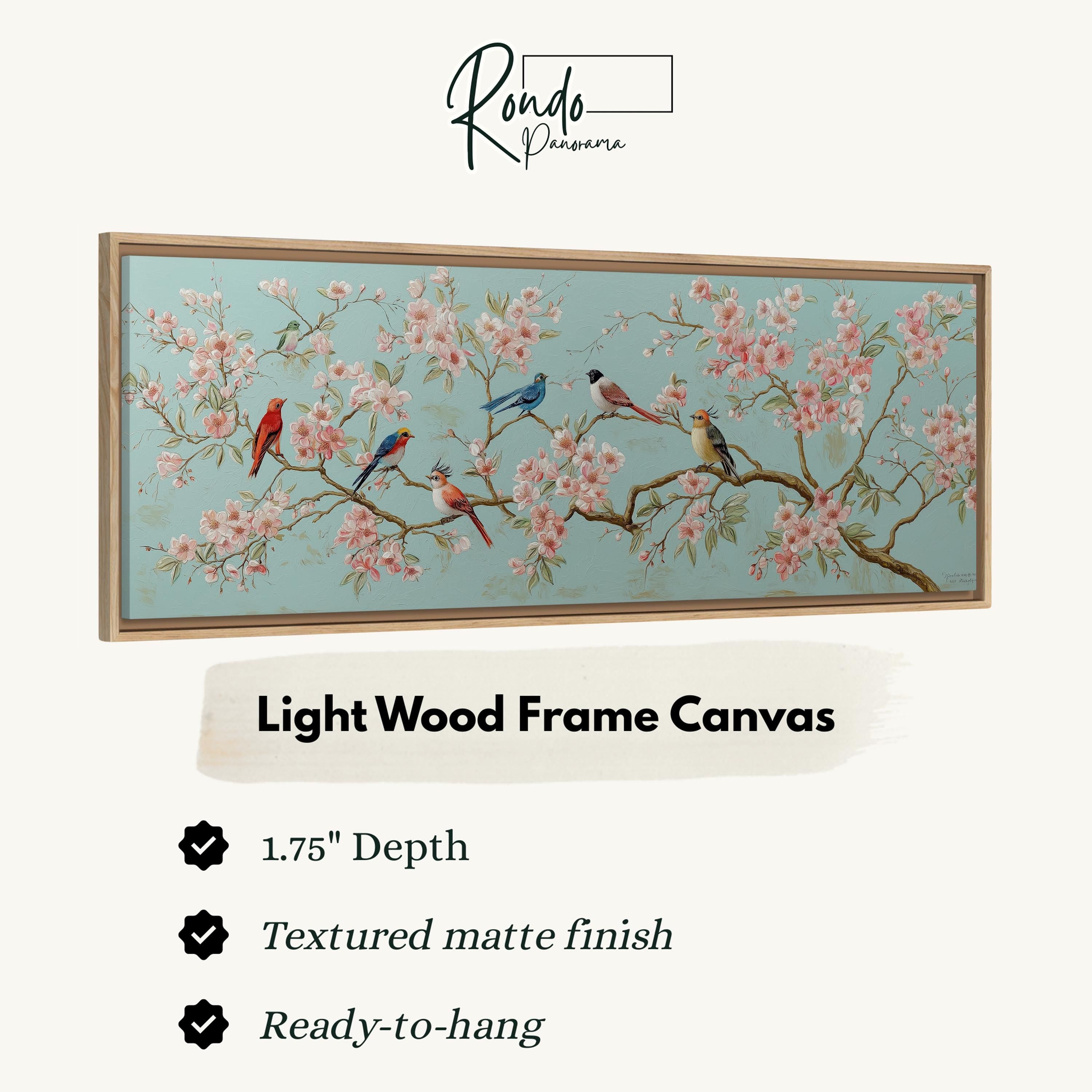 Light wood frame canvas