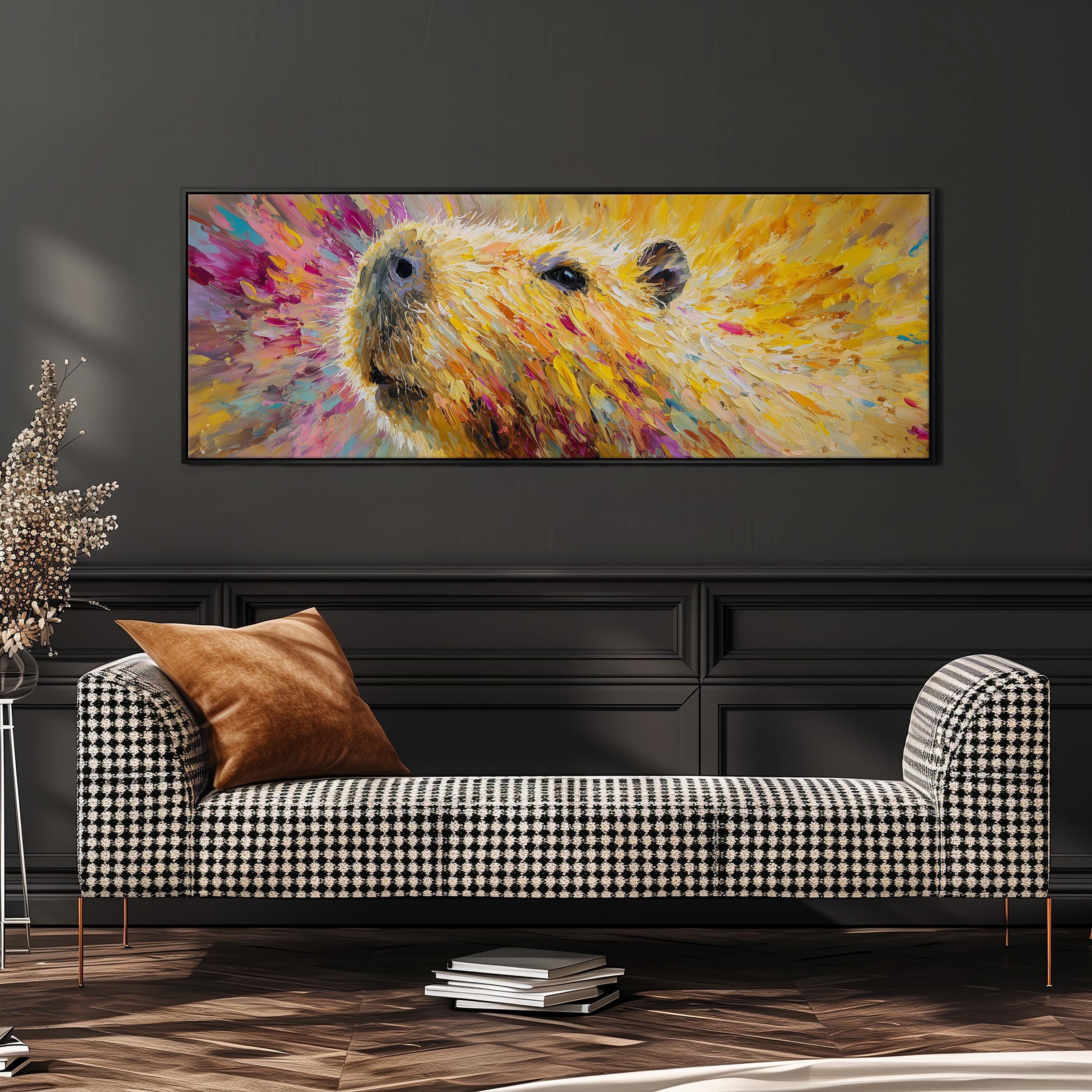 Colorful Capybara - Abstract Animal Art