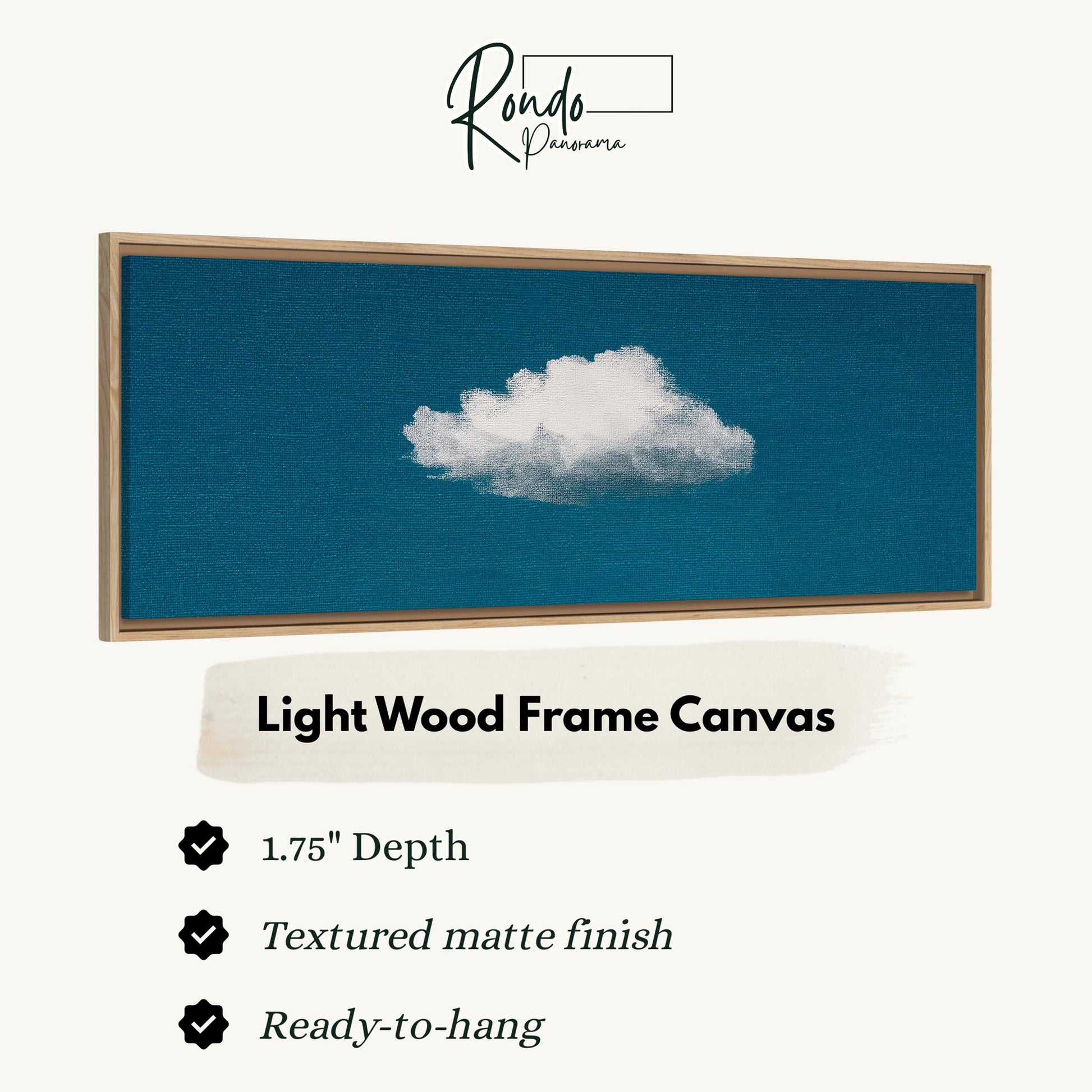 Light wood frame canvas