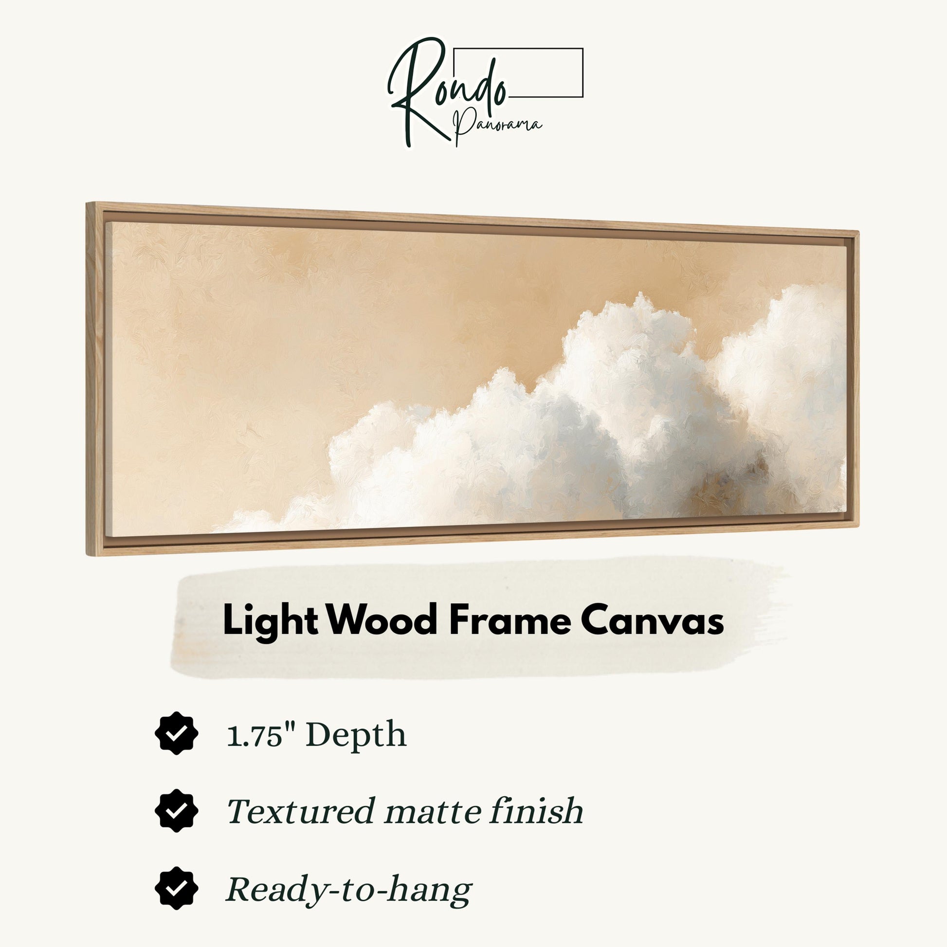 Light wood frame canvas