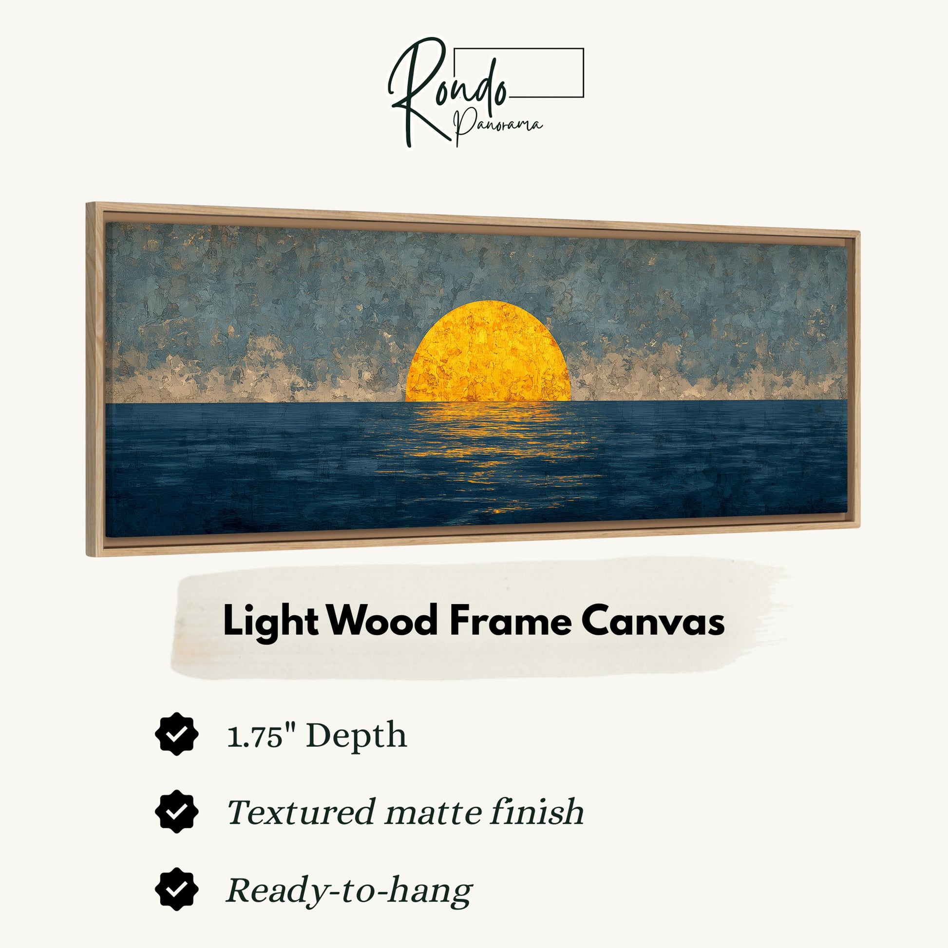 Light wood frame canvas