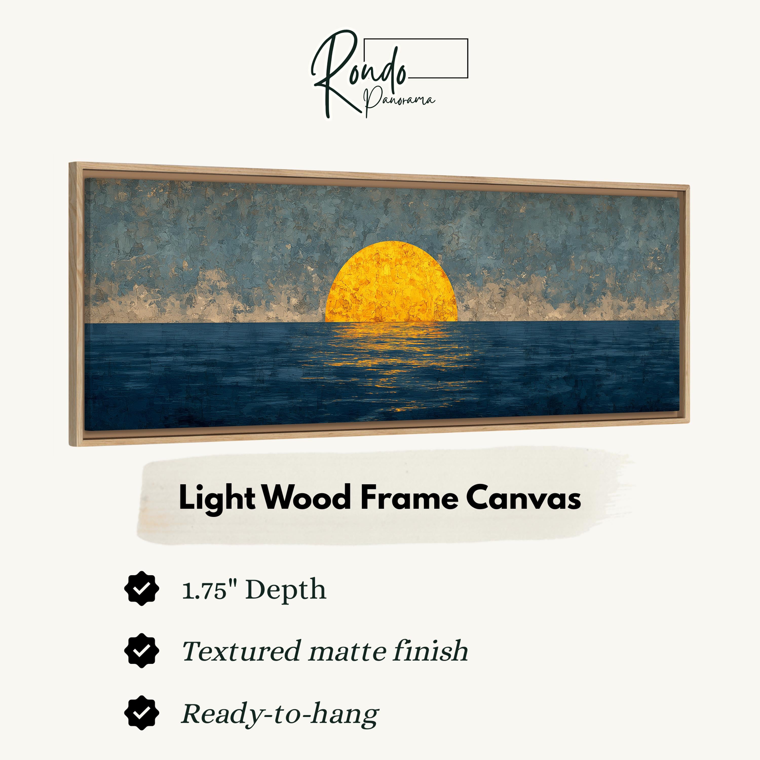 Light wood frame canvas