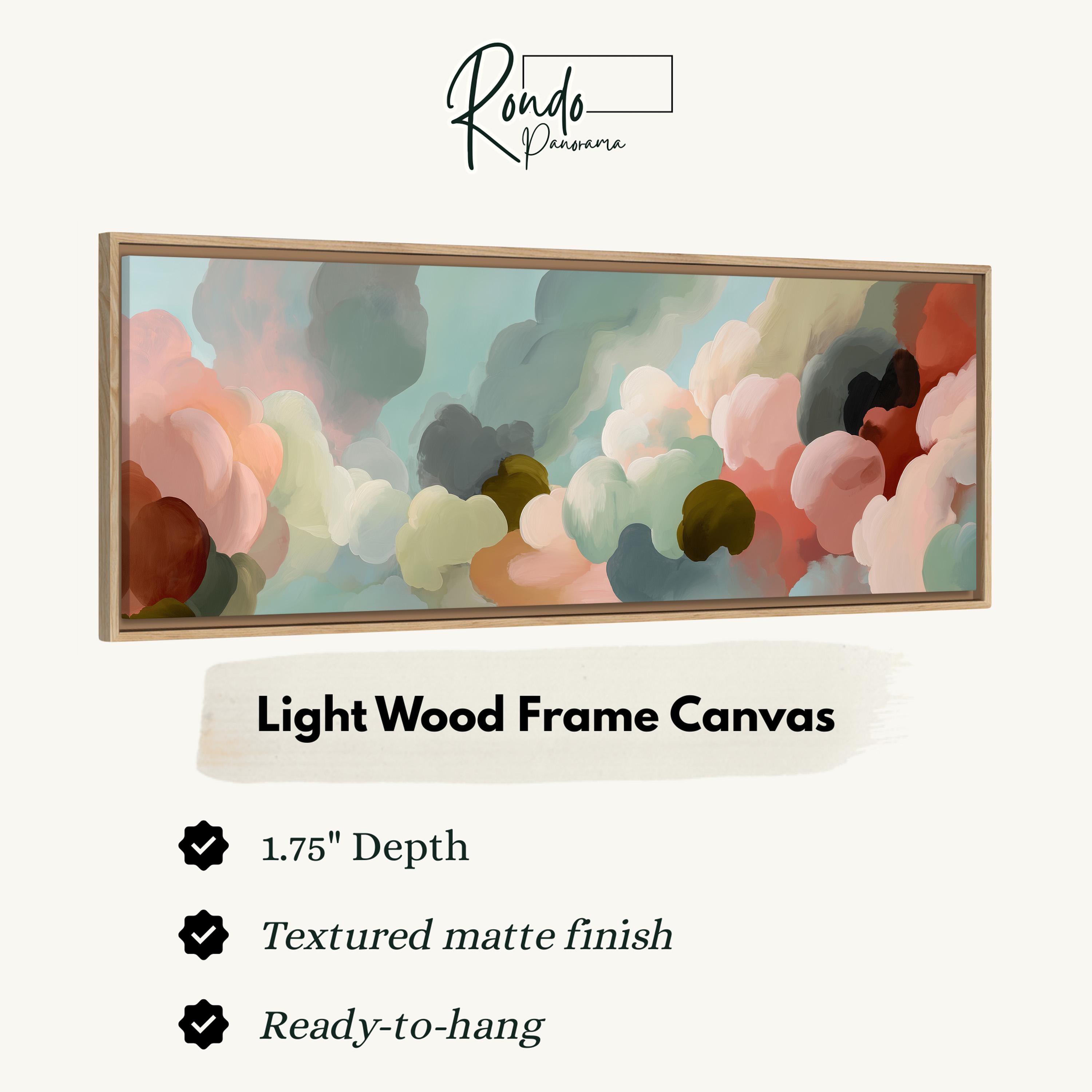 Light wood frame canvas