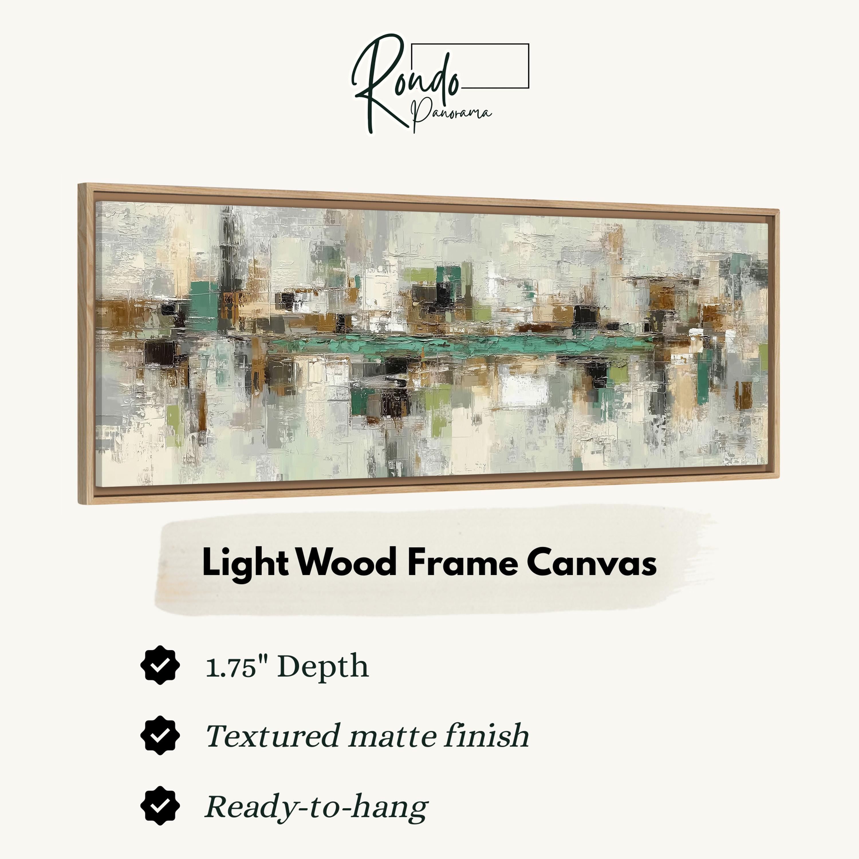 Light wood frame canvas