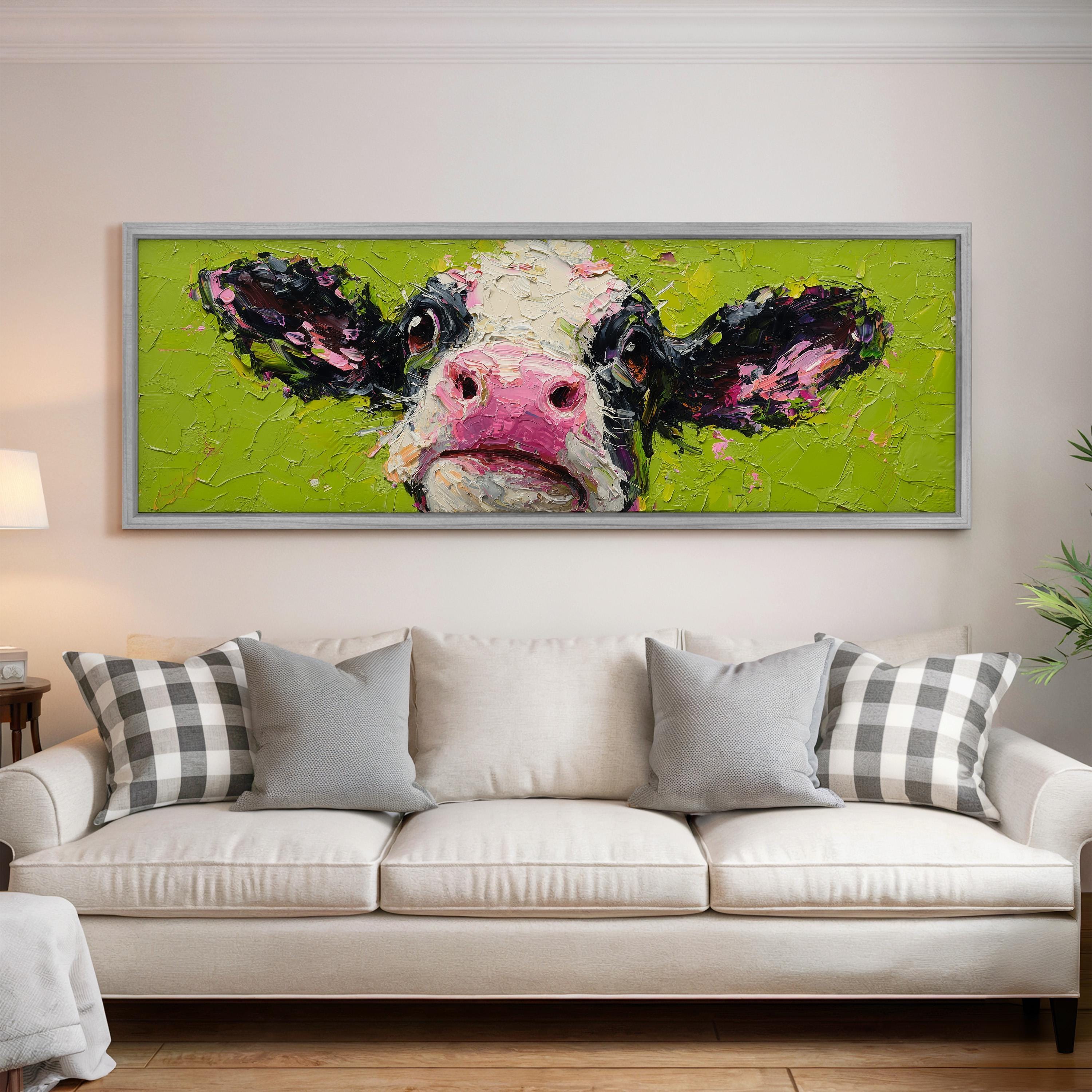 Colorful Cow - Abstract Farm Animal Art