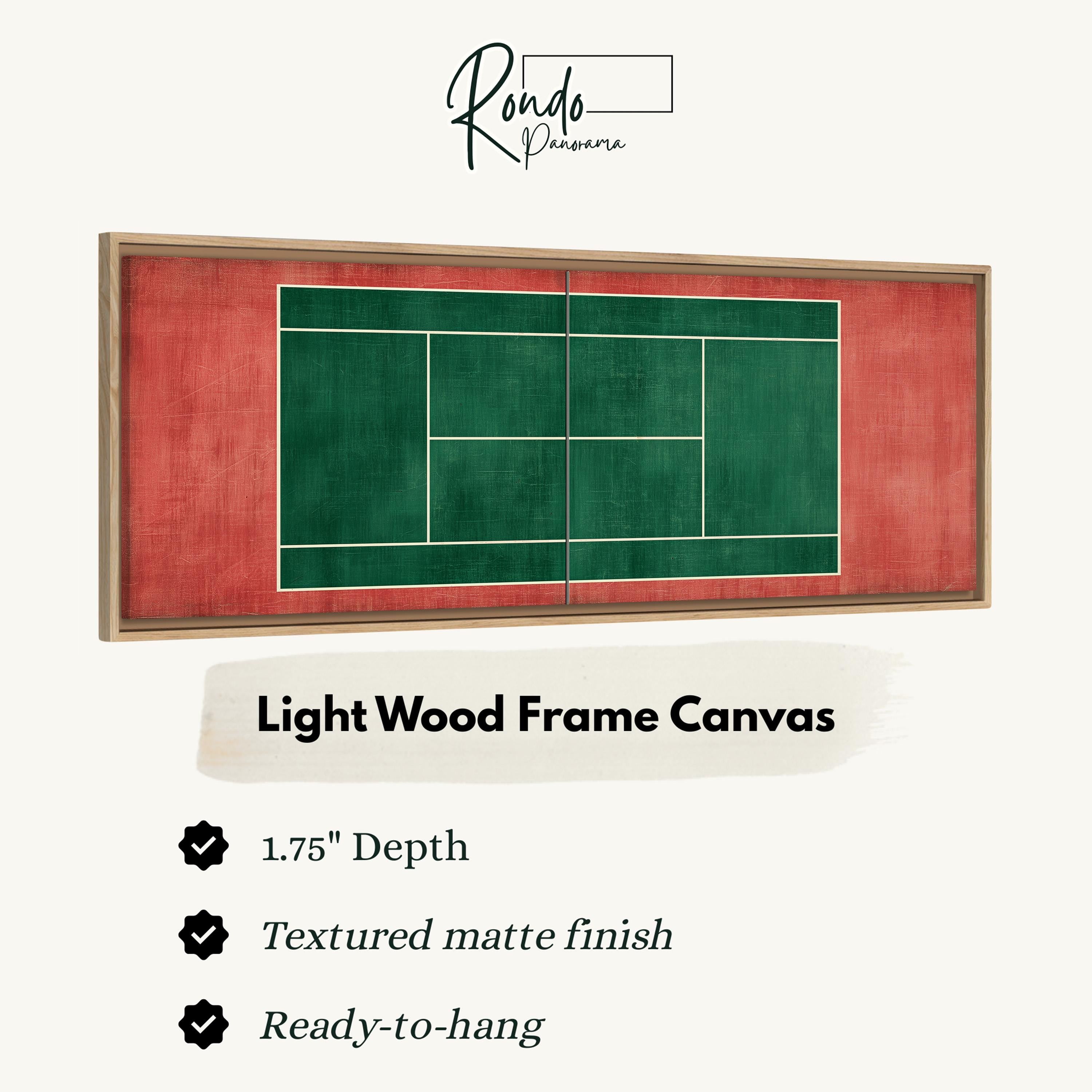 Light wood frame canvas