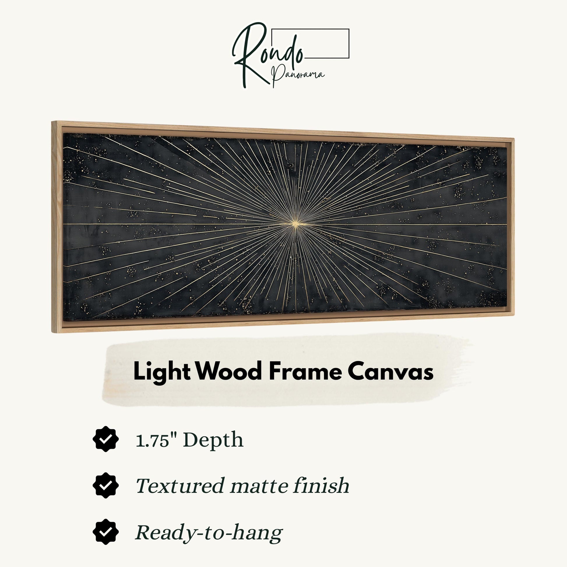 Light wood frame canvas
