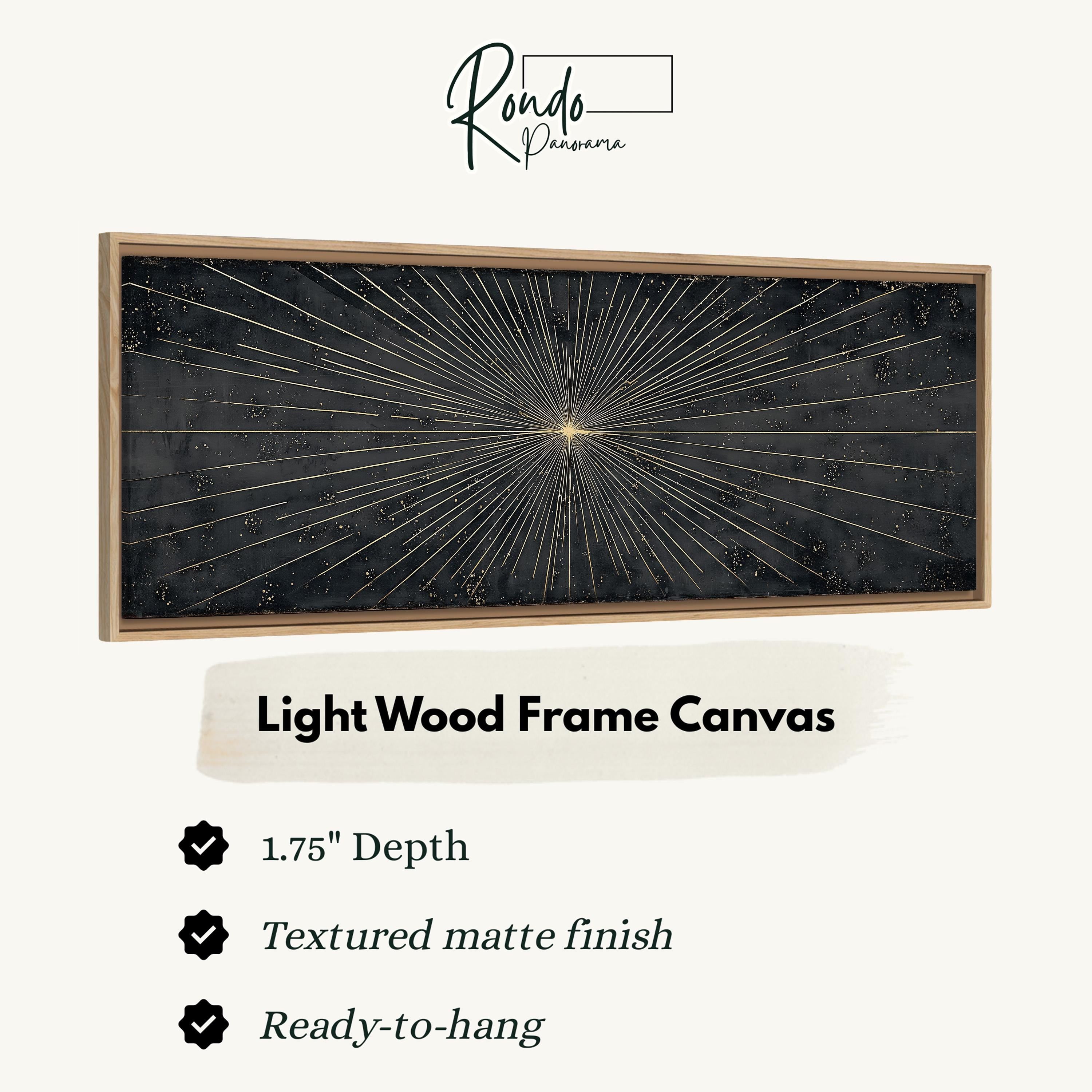 Light wood frame canvas