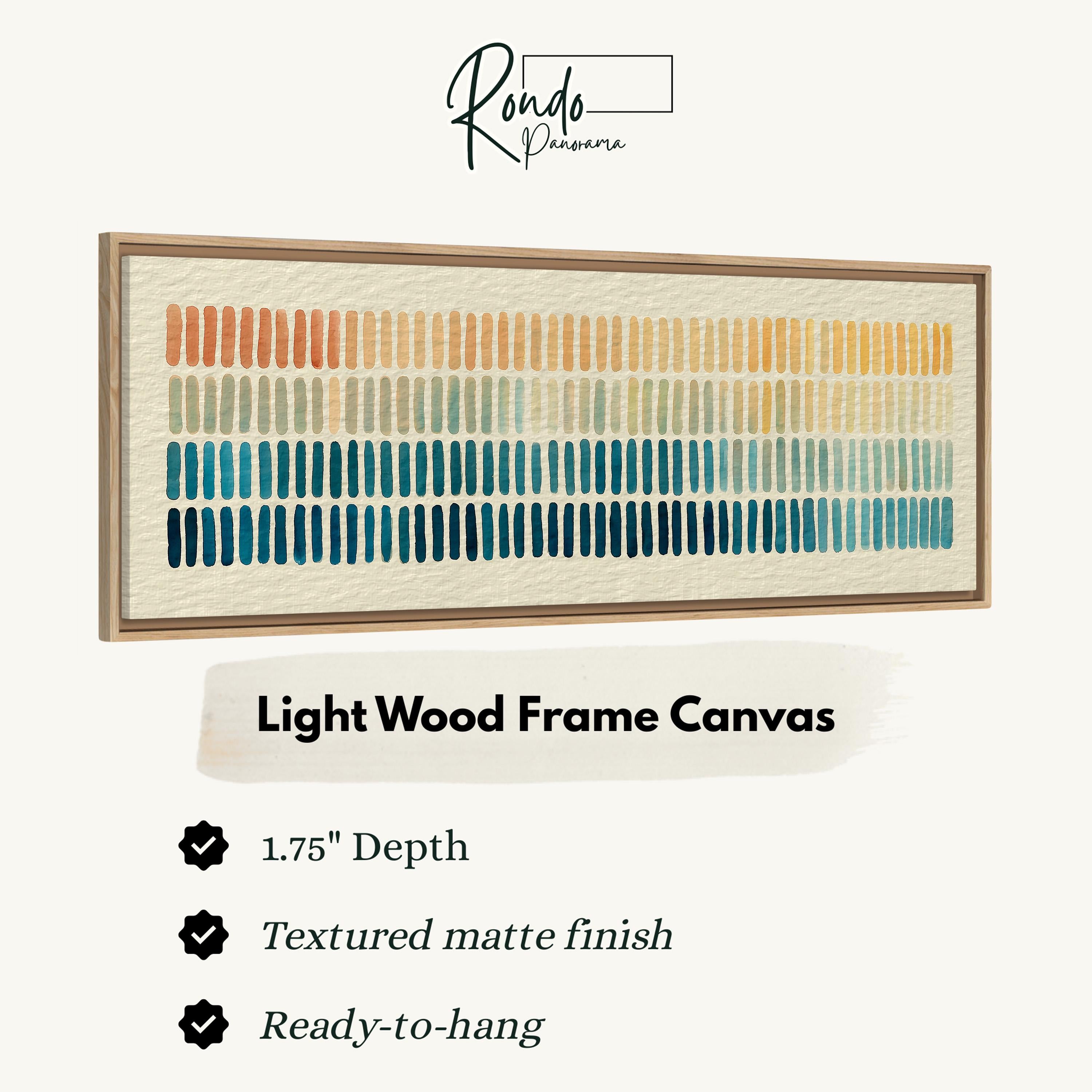 Light wood frame canvas