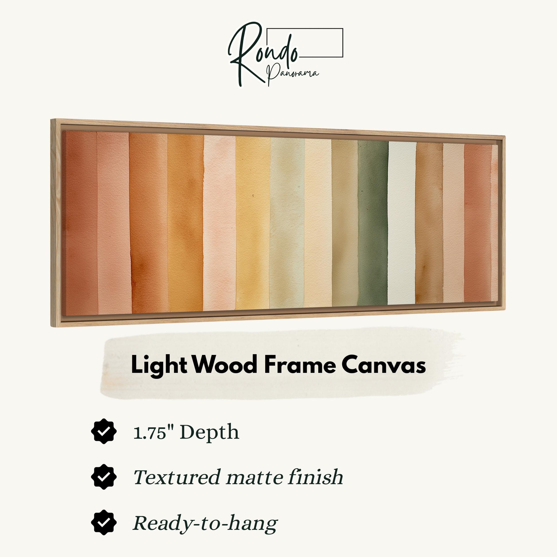 Light wood frame canvas