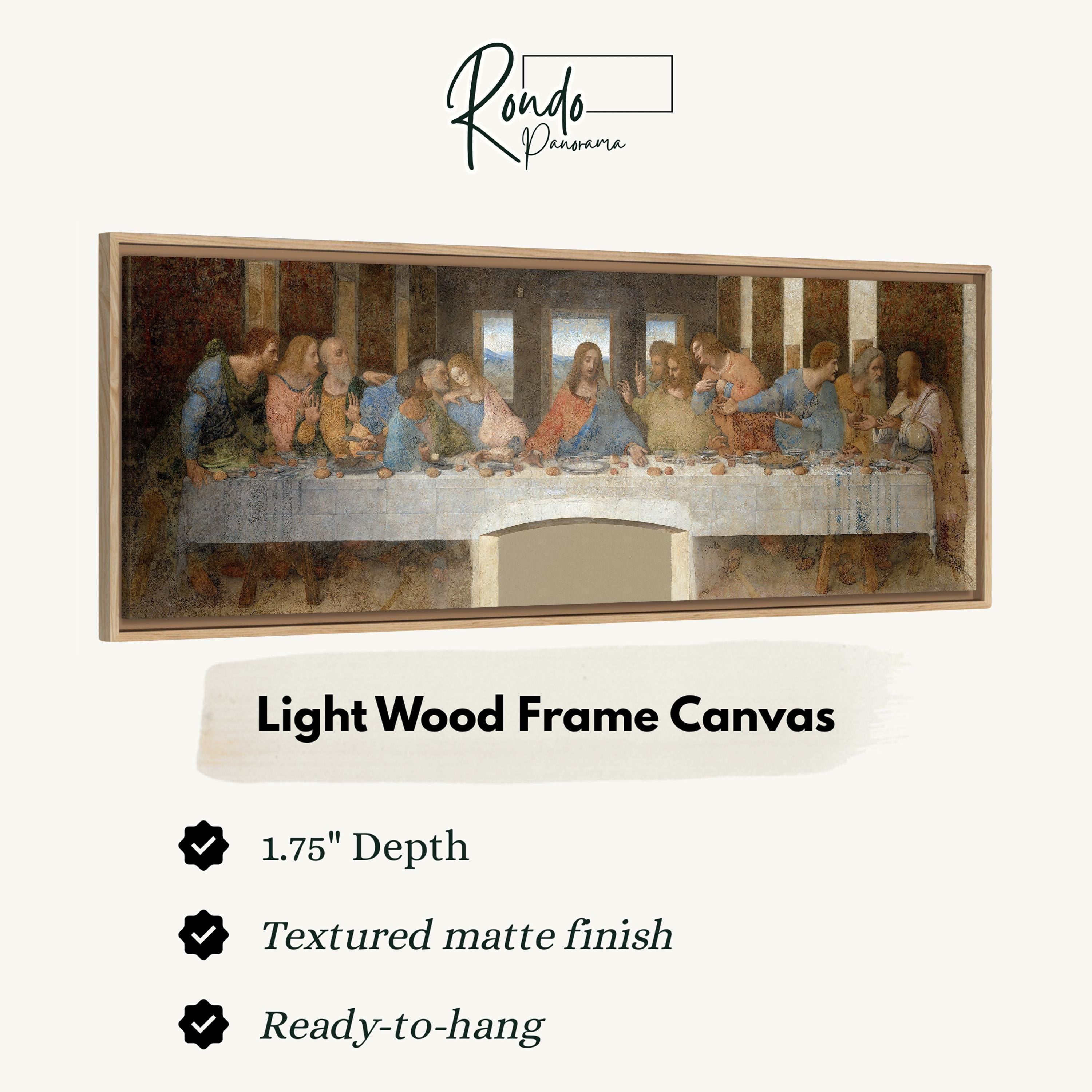 Light wood frame canvas