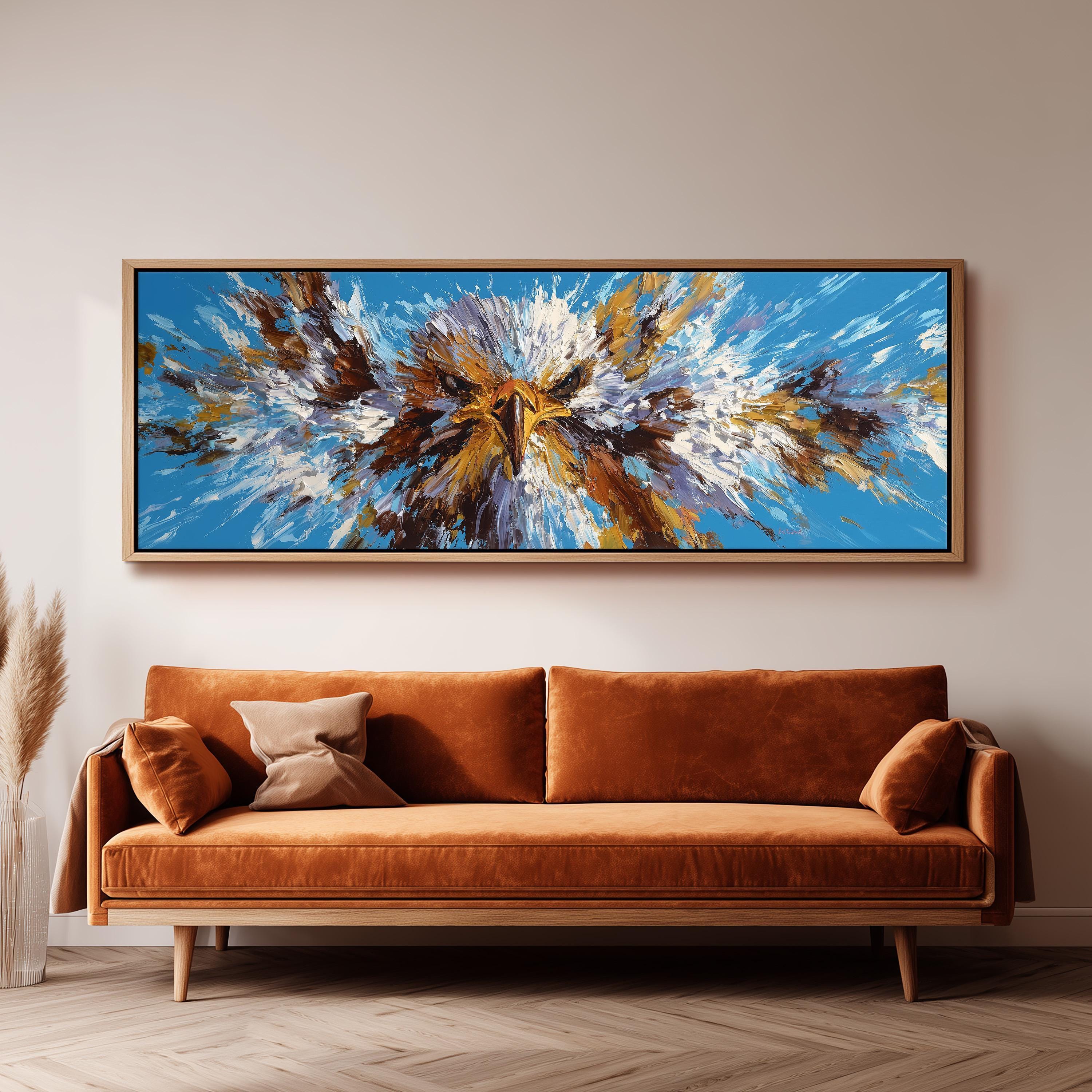 Majestic Eagle - Wide Panoramic Canvas Art