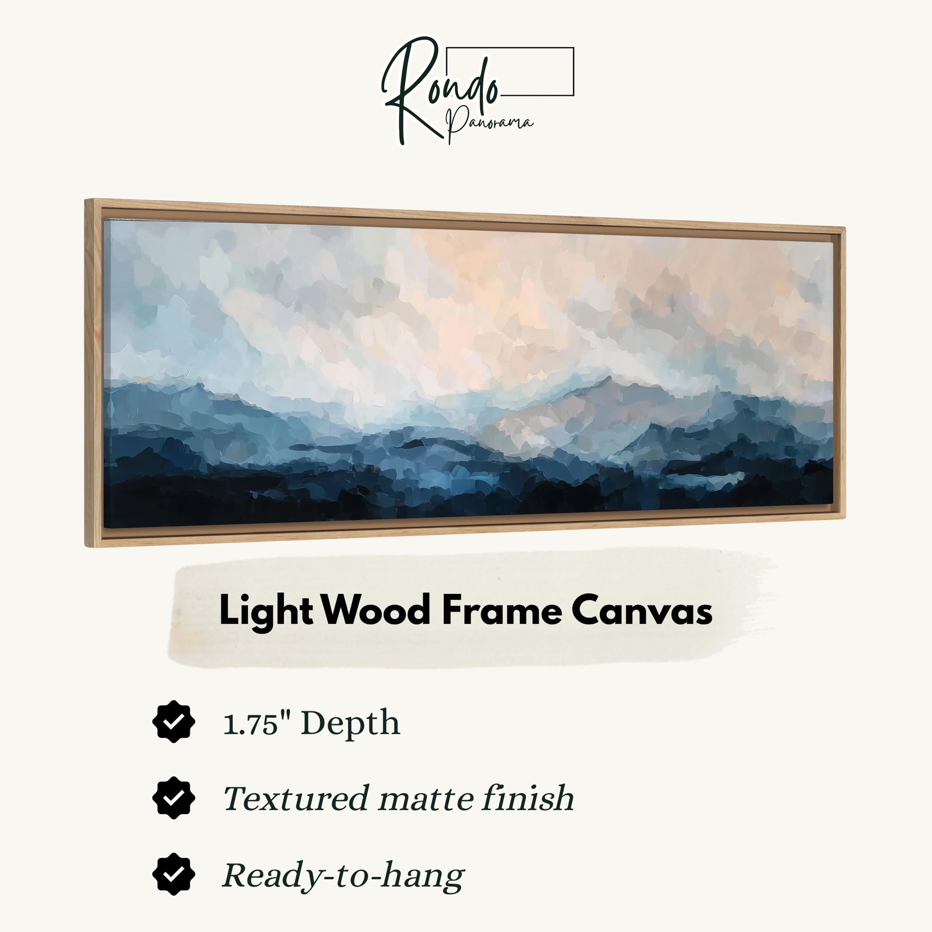 Light wood frame canvas