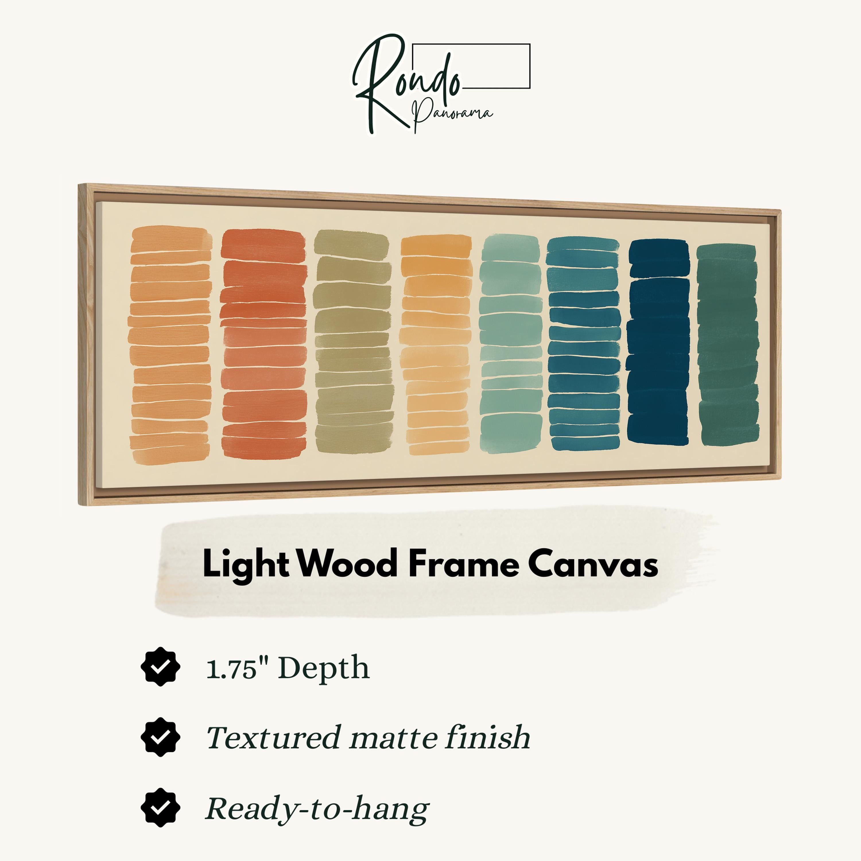 Light wood frame canvas