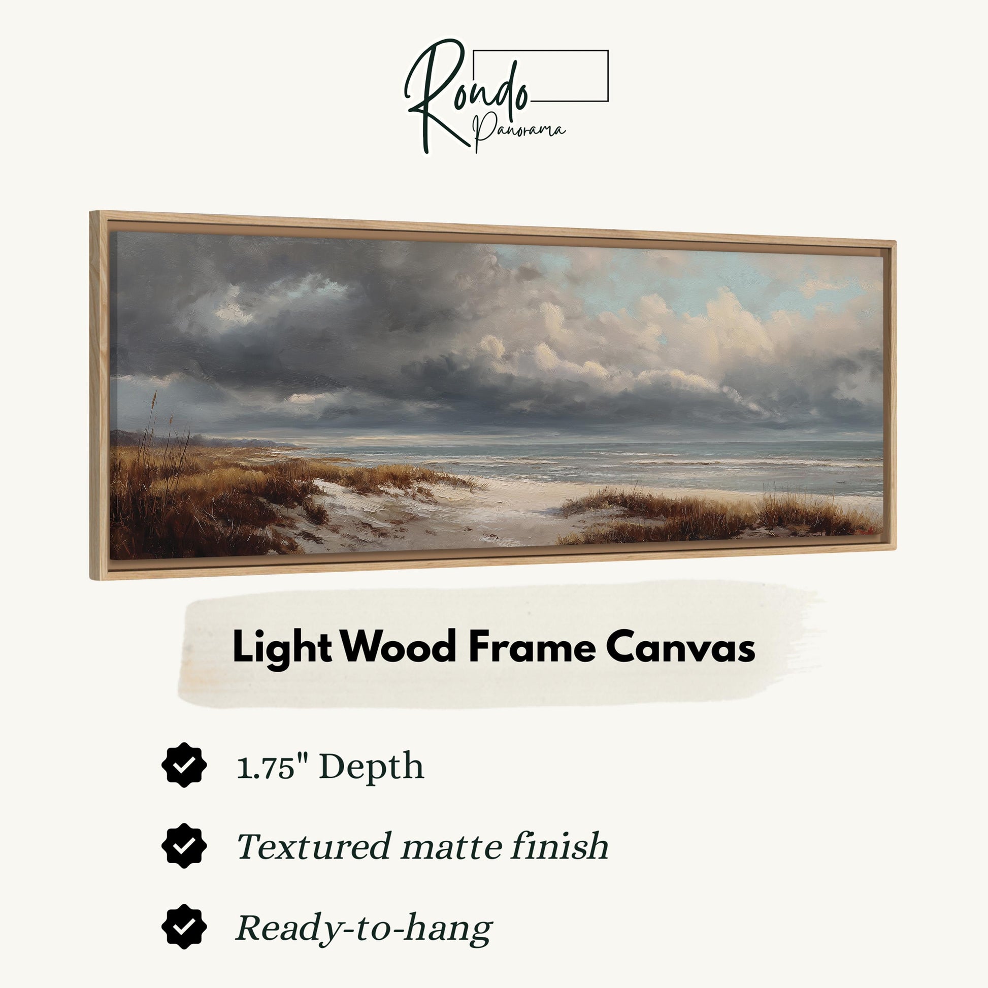 Light wood frame canvas