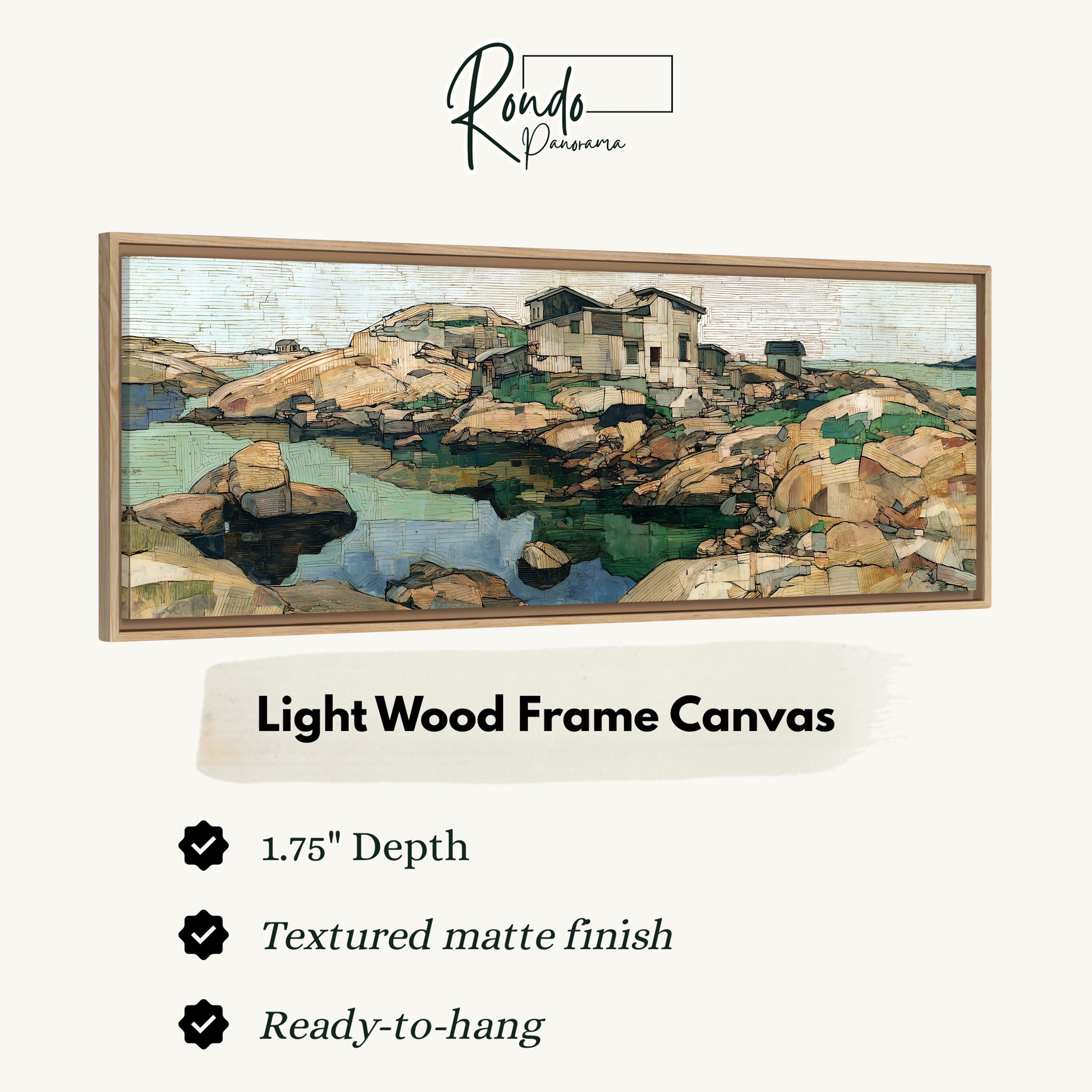 Light wood frame canvas