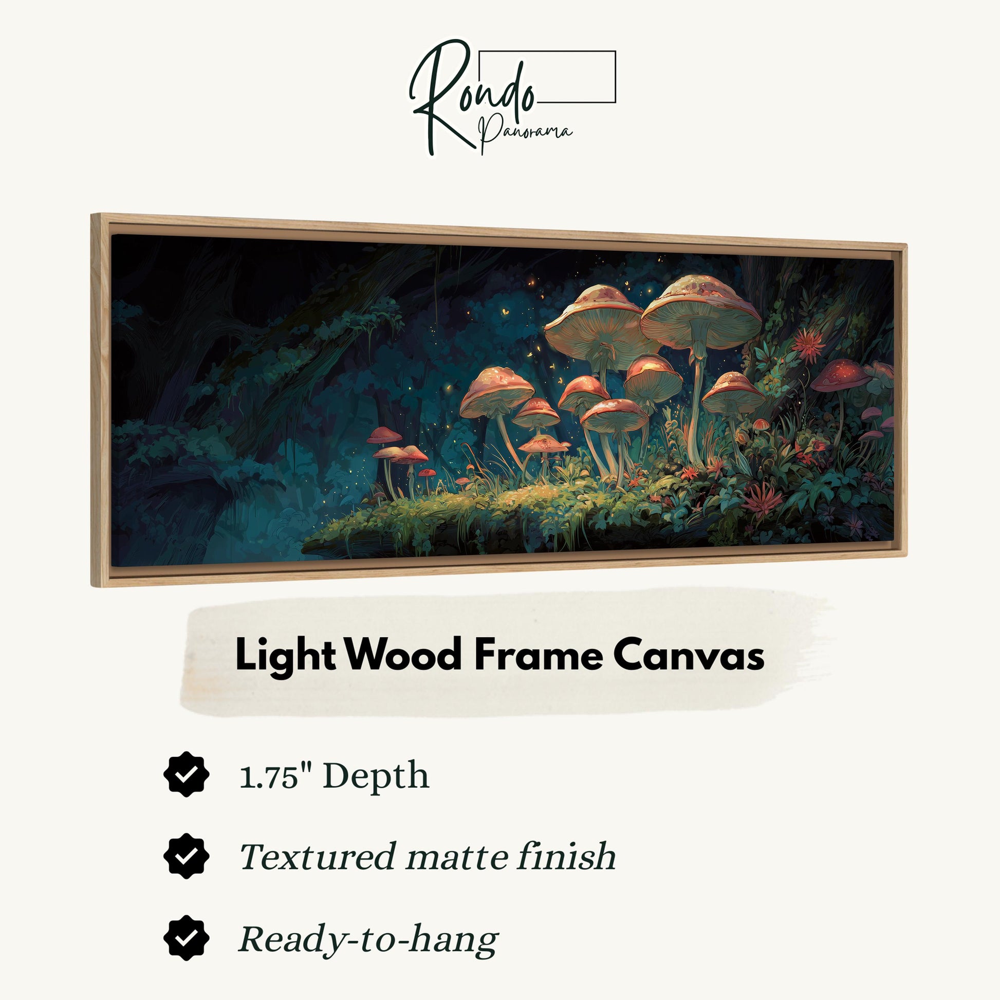 Light wood frame canvas