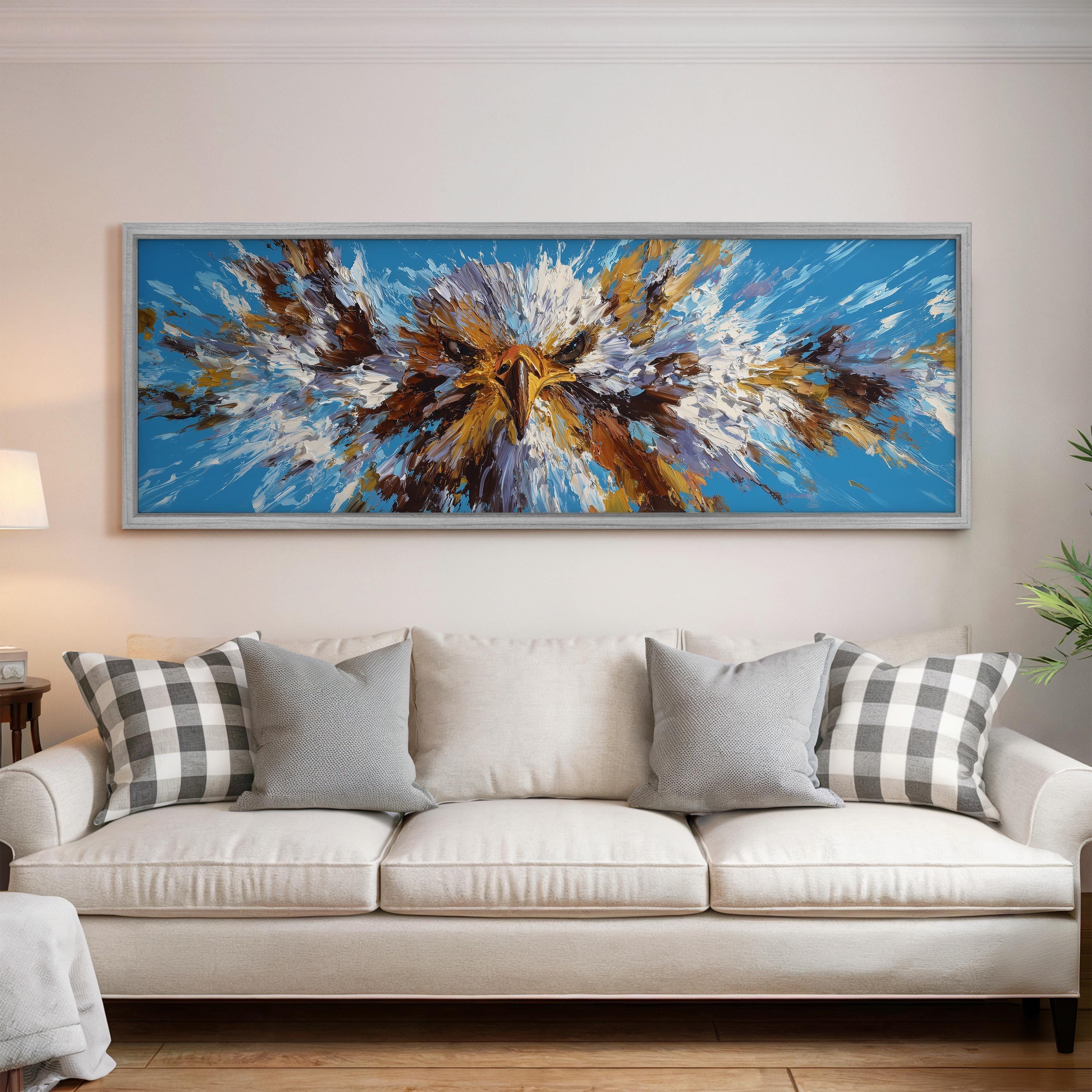 Majestic Eagle - Wide Panoramic Canvas Art