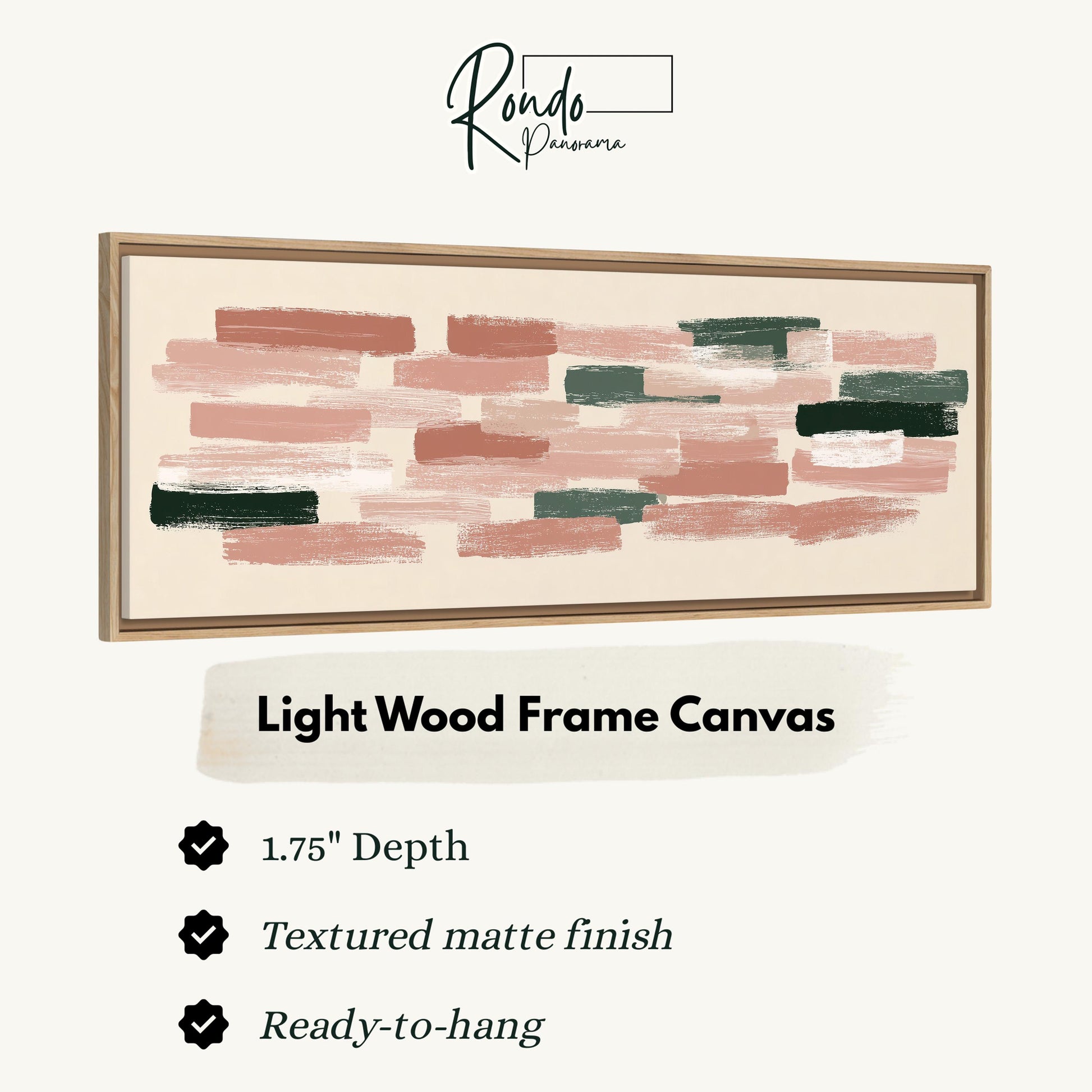 Light wood frame canvas