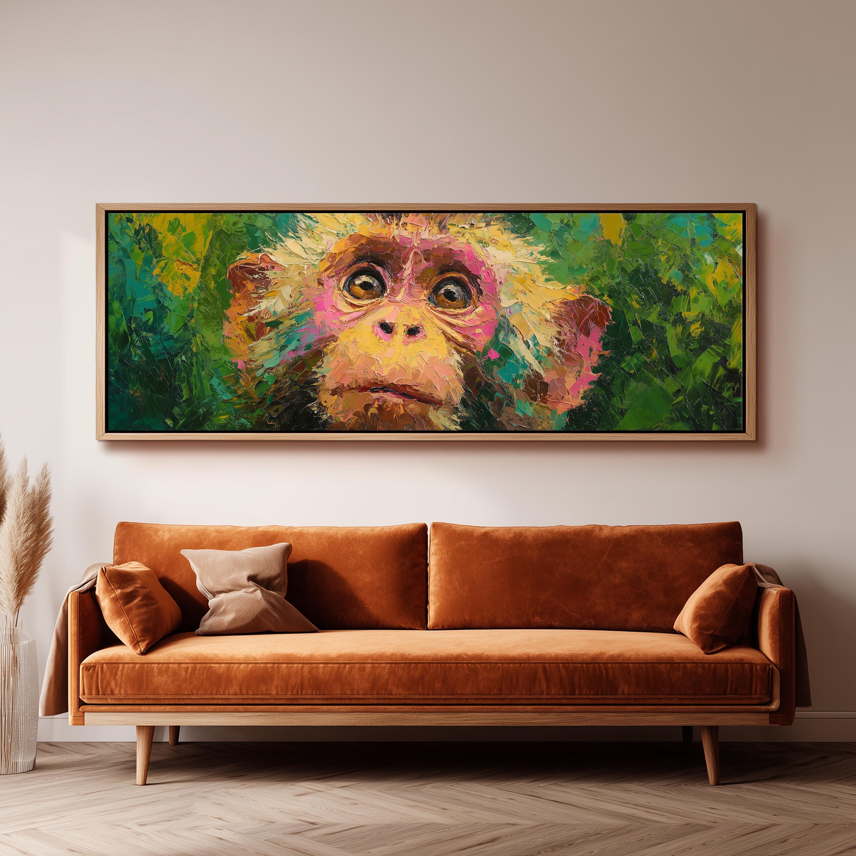 Colorful Monkey - Abstract Animal Art