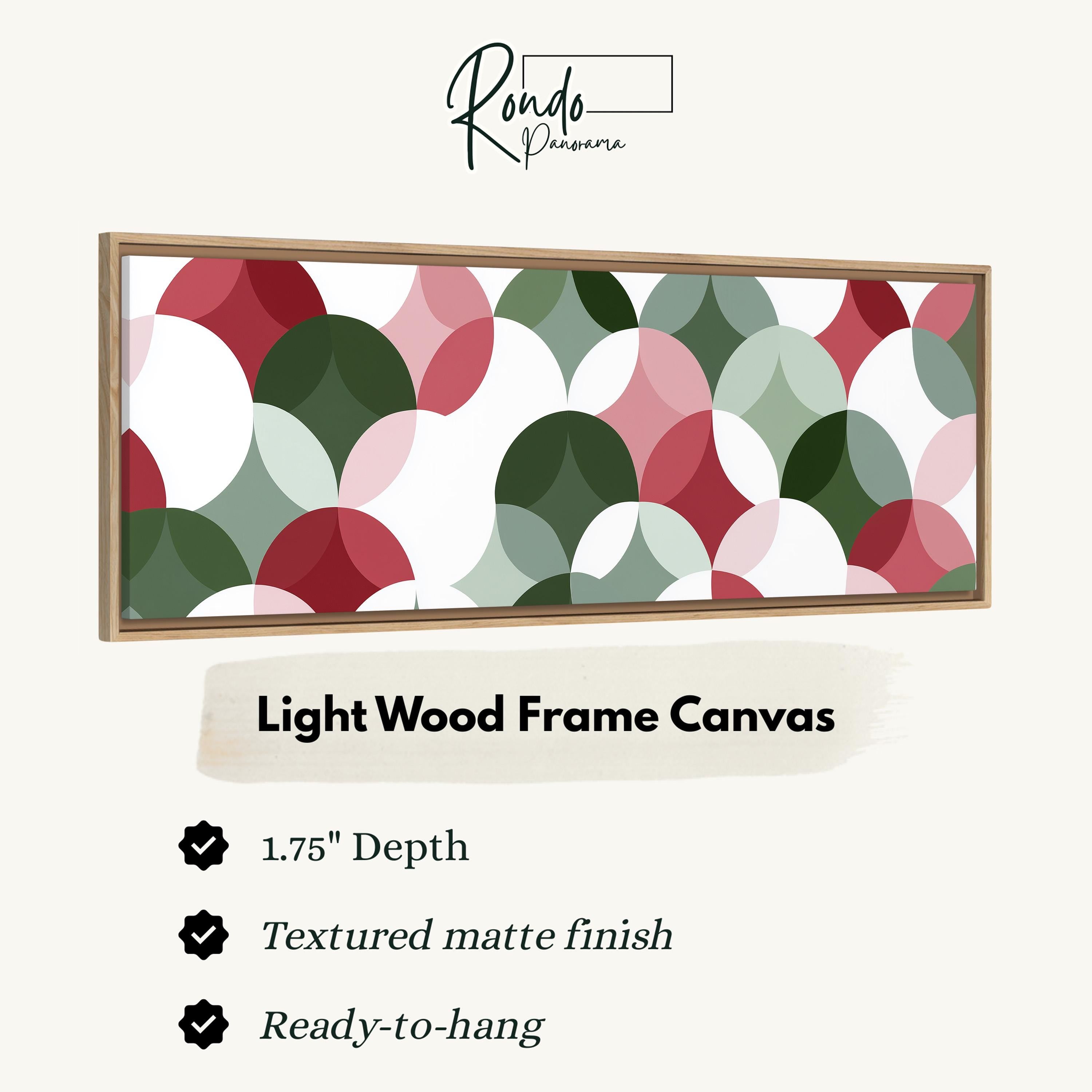 Light wood frame canvas