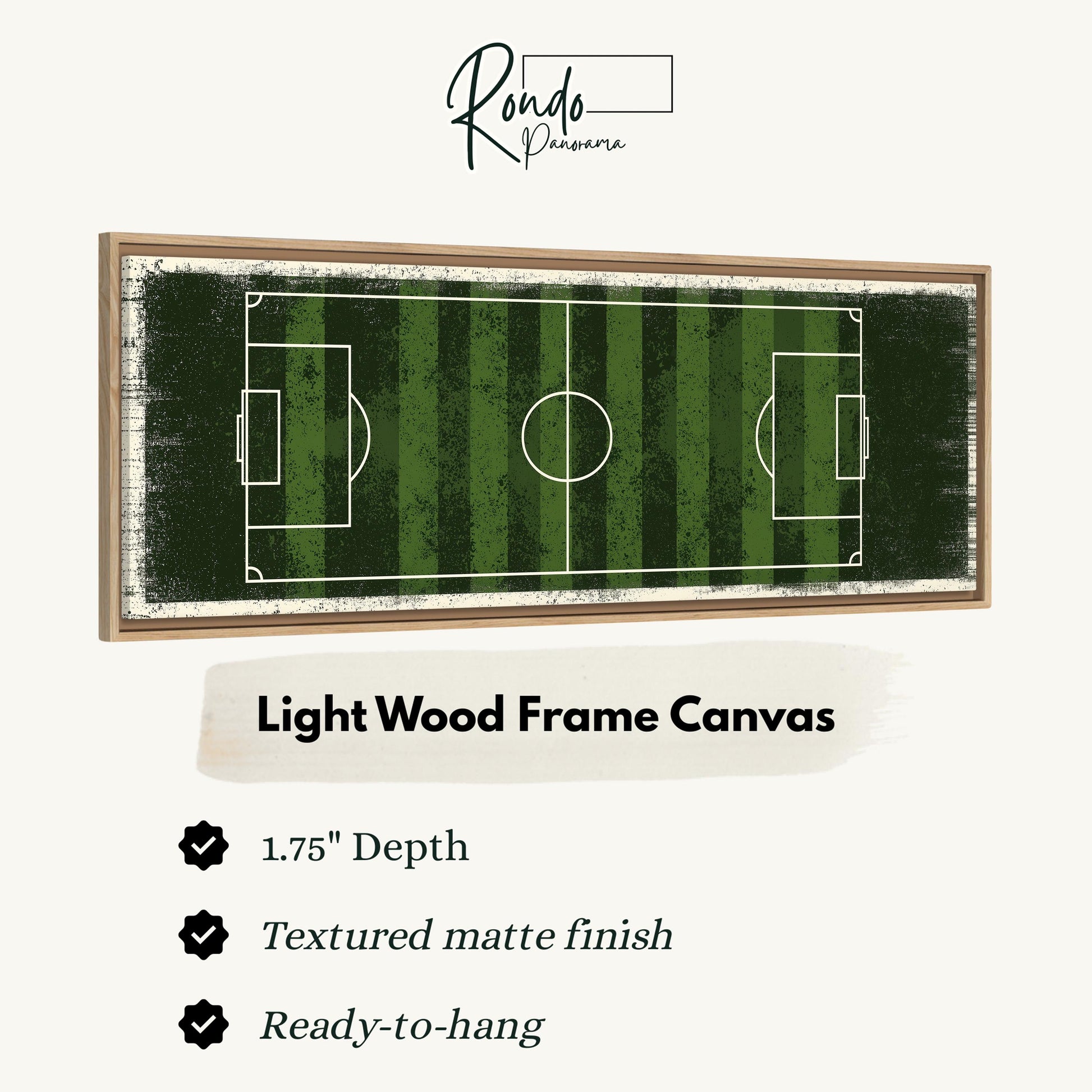 Light wood frame canvas
