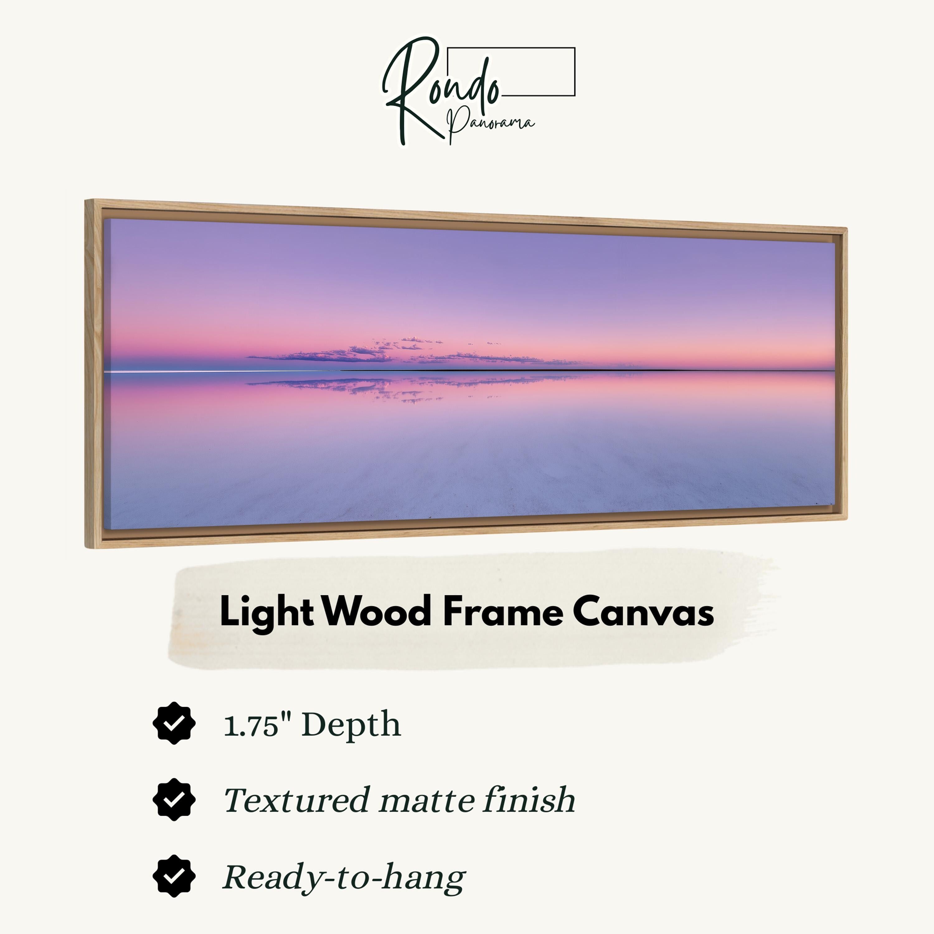 Light wood frame canvas