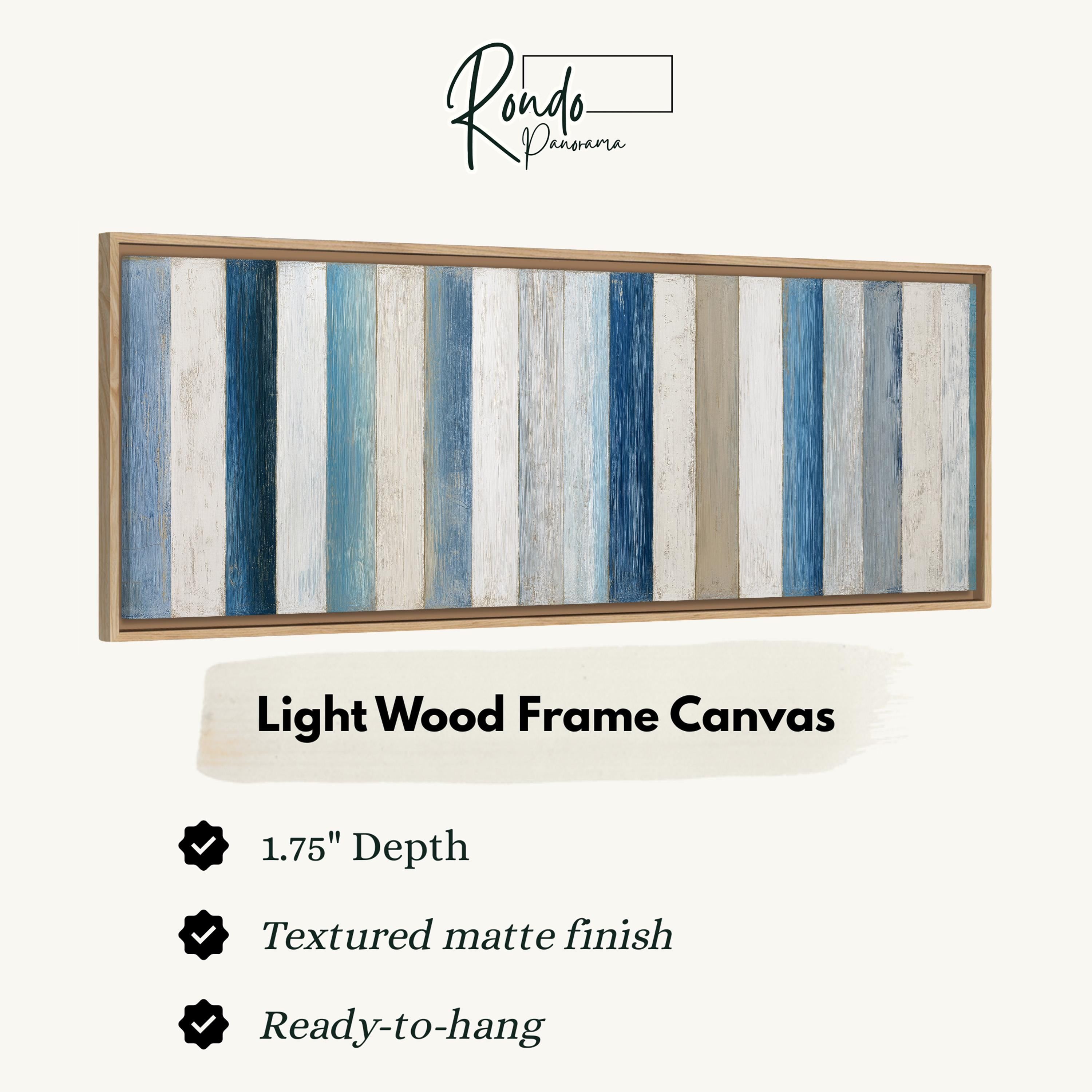 Light wood frame canvas
