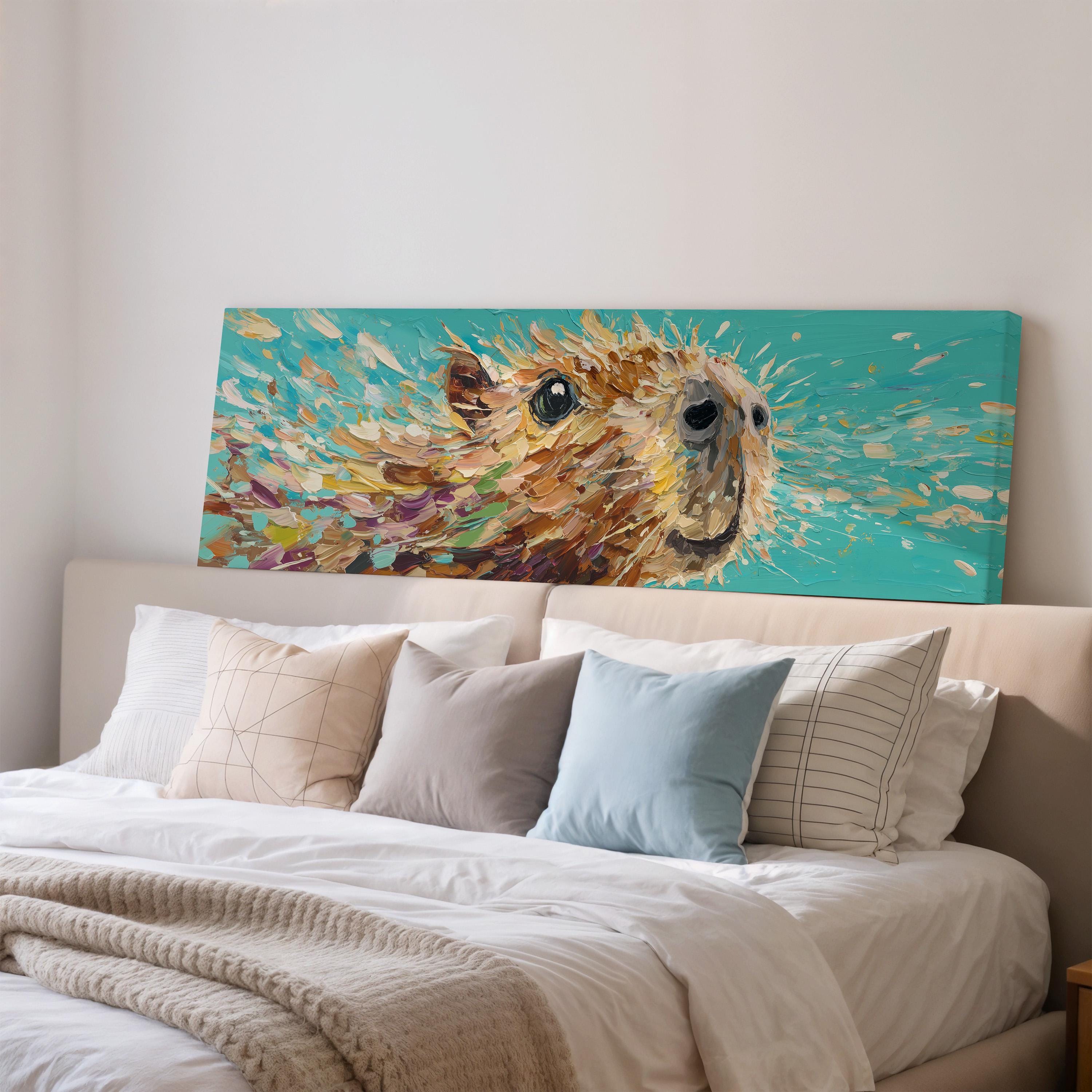 Abstract Capybara - Wide Panoramic Wall Art