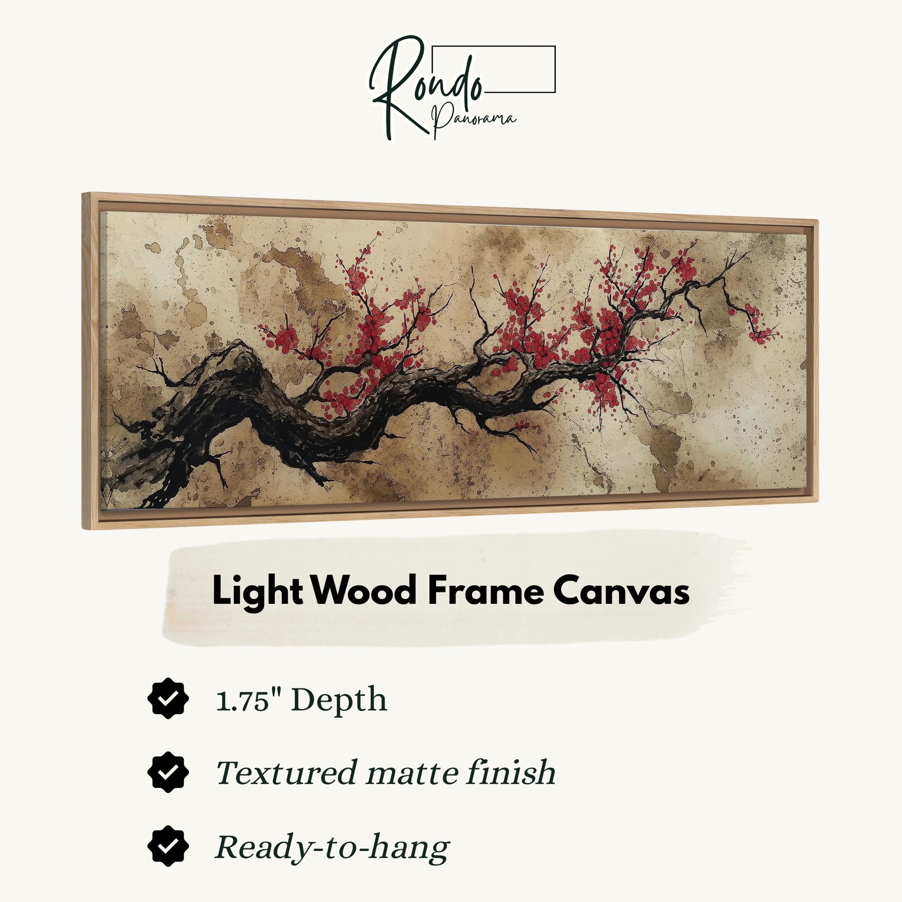 Light wood frame canvas