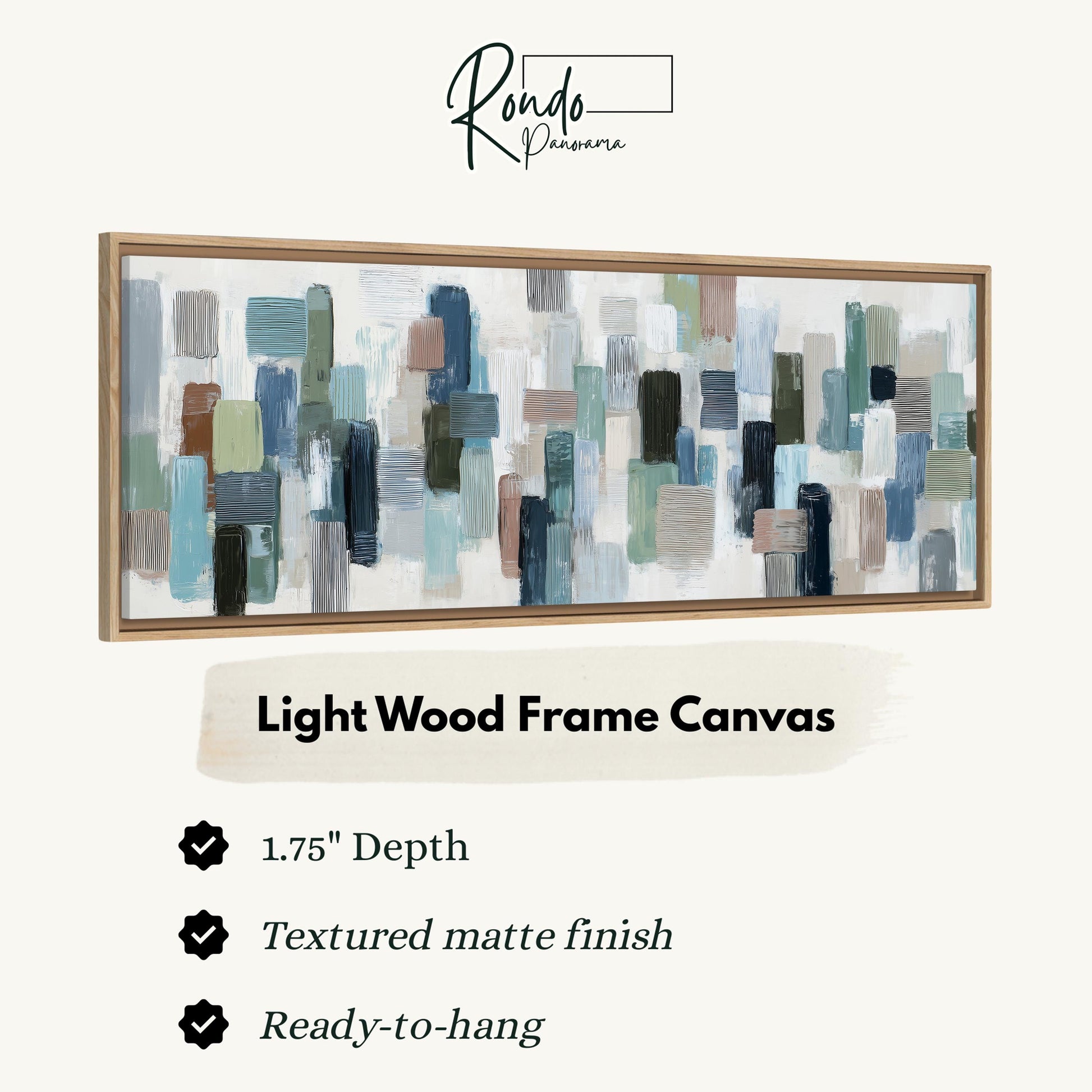 Light wood frame canvas