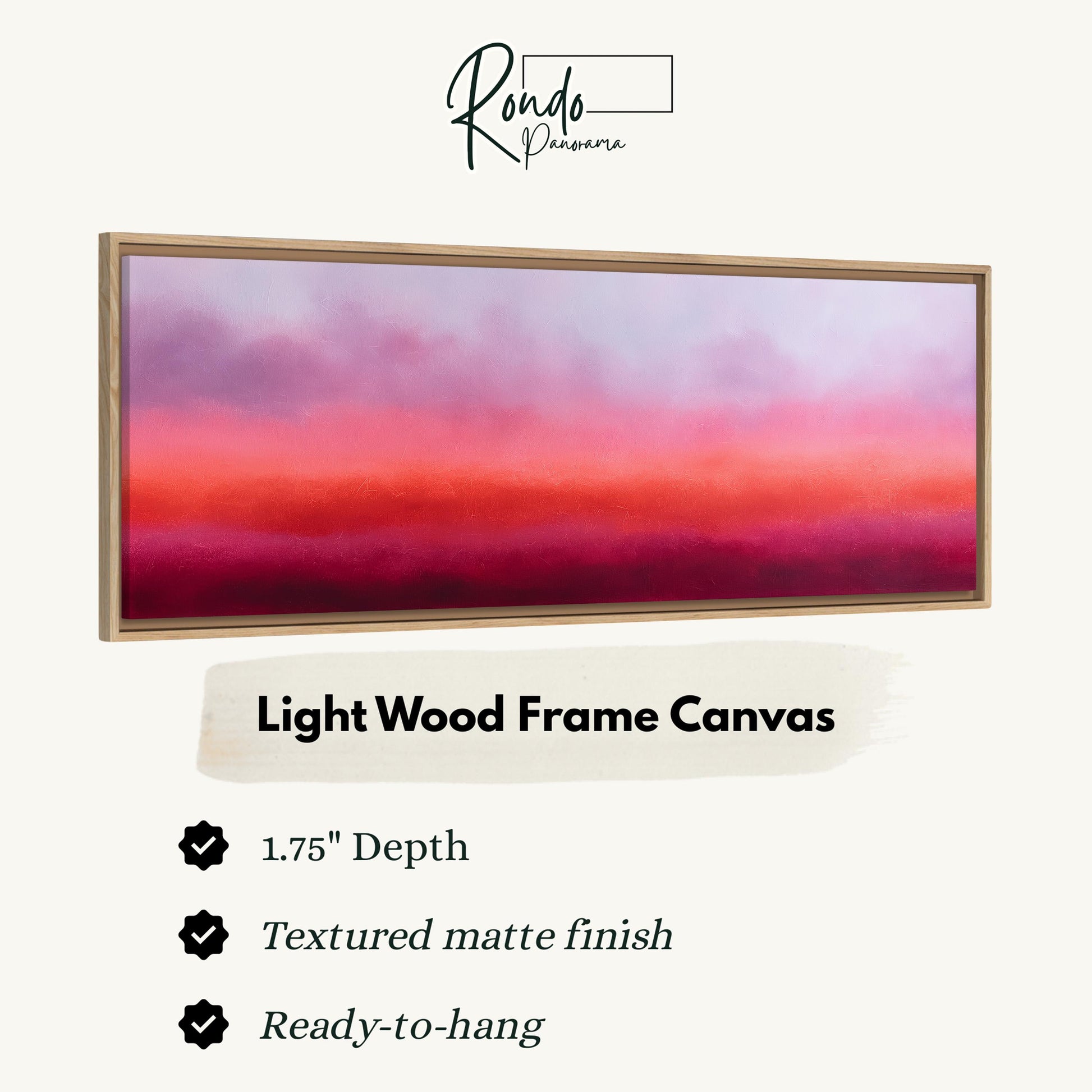 Light wood frame canvas