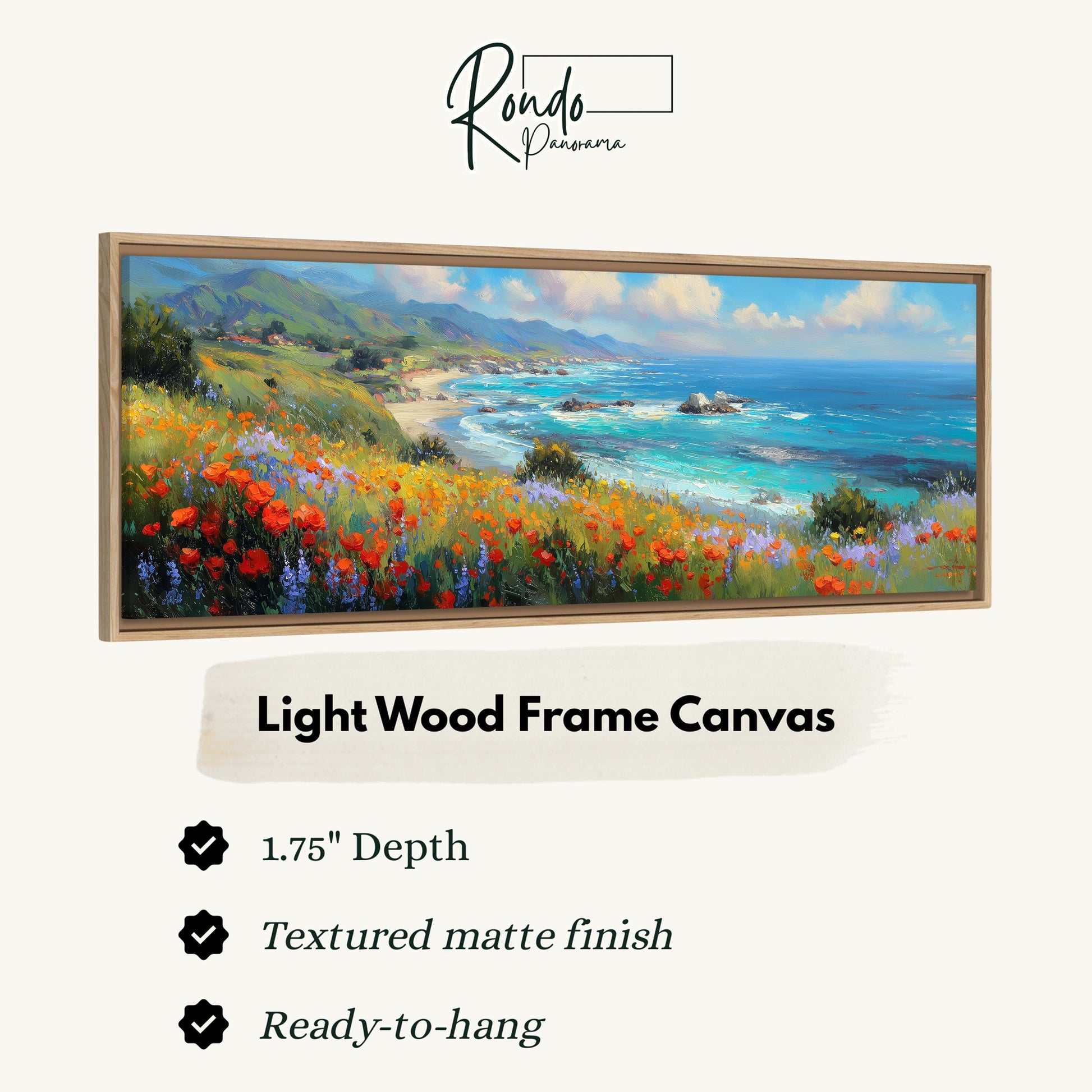 Light wood frame canvas
