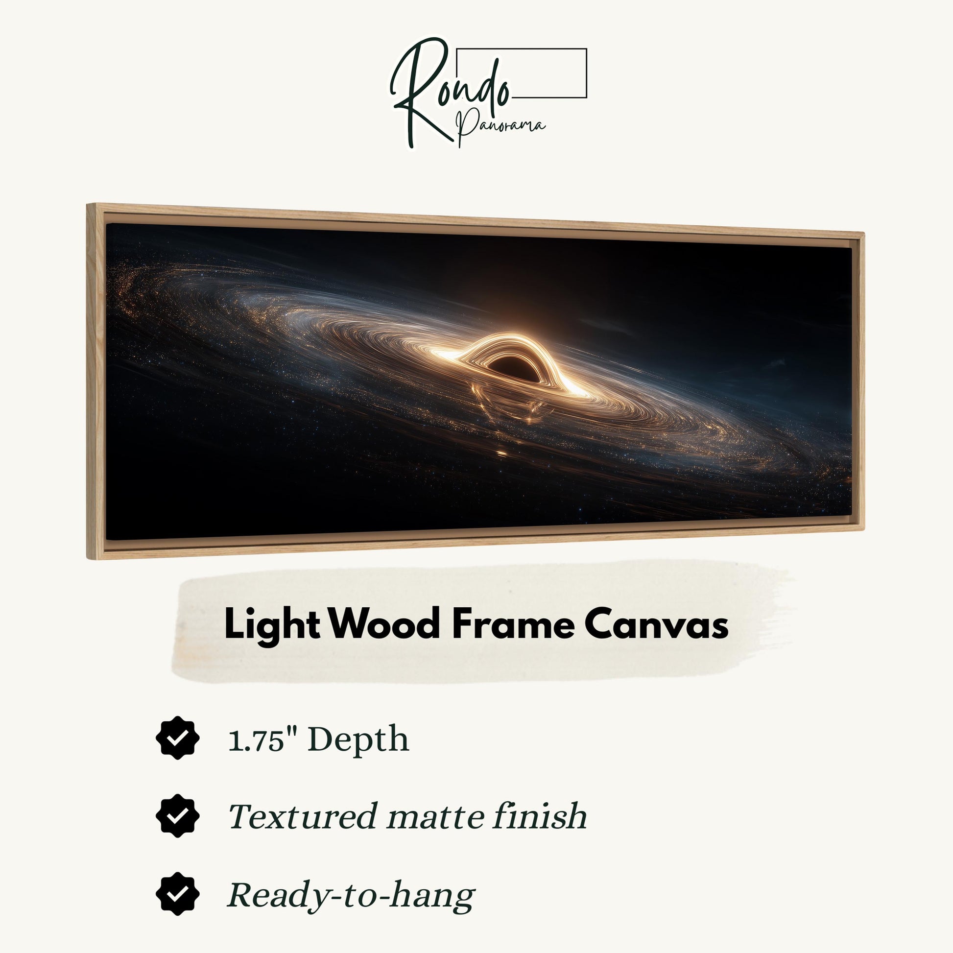 Light wood frame canvas